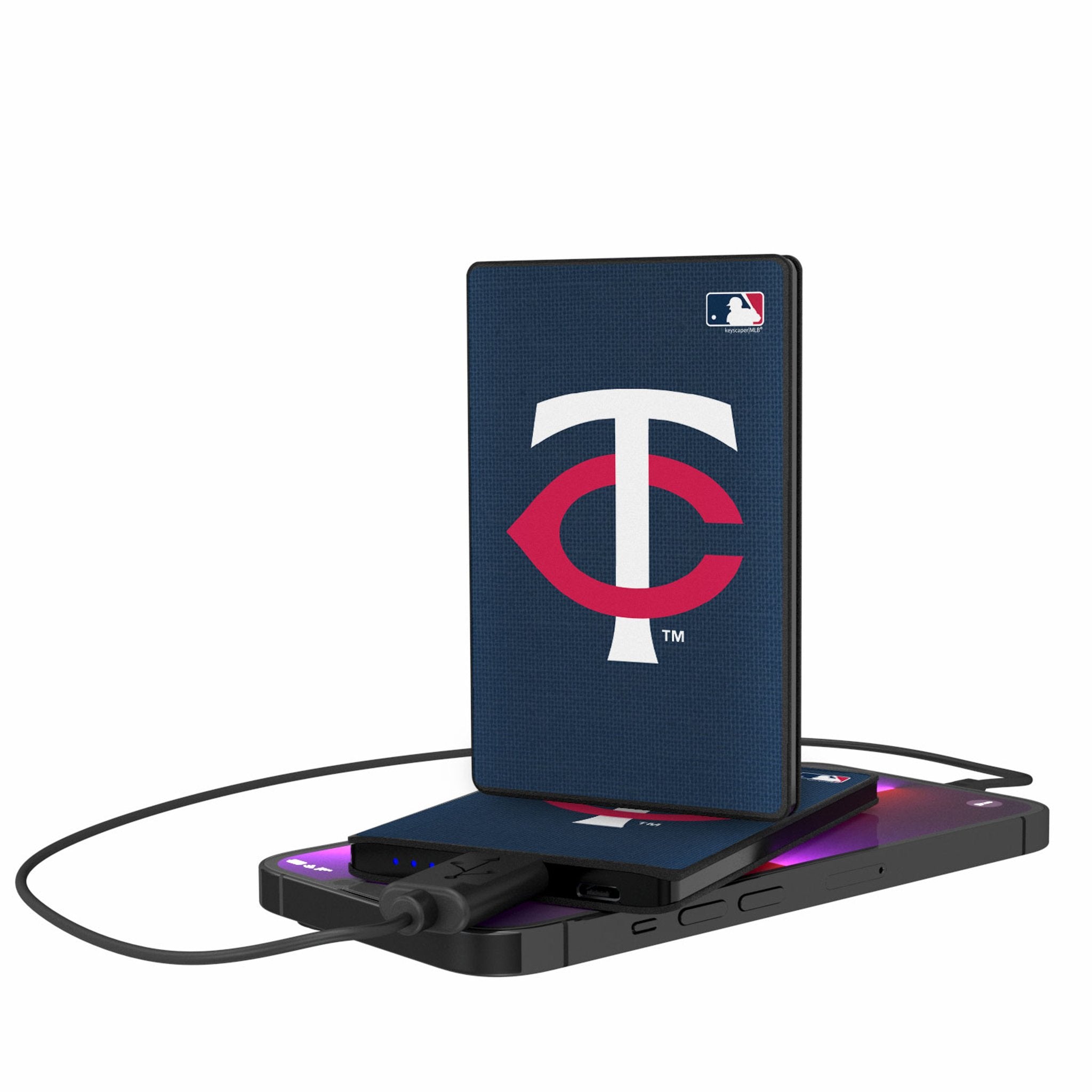 Minnesota Twins Solid 2500mAh Credit Card Powerbank - Sports Gifts, Sports Memorabilia, Sports Collectibles, Fan Shop