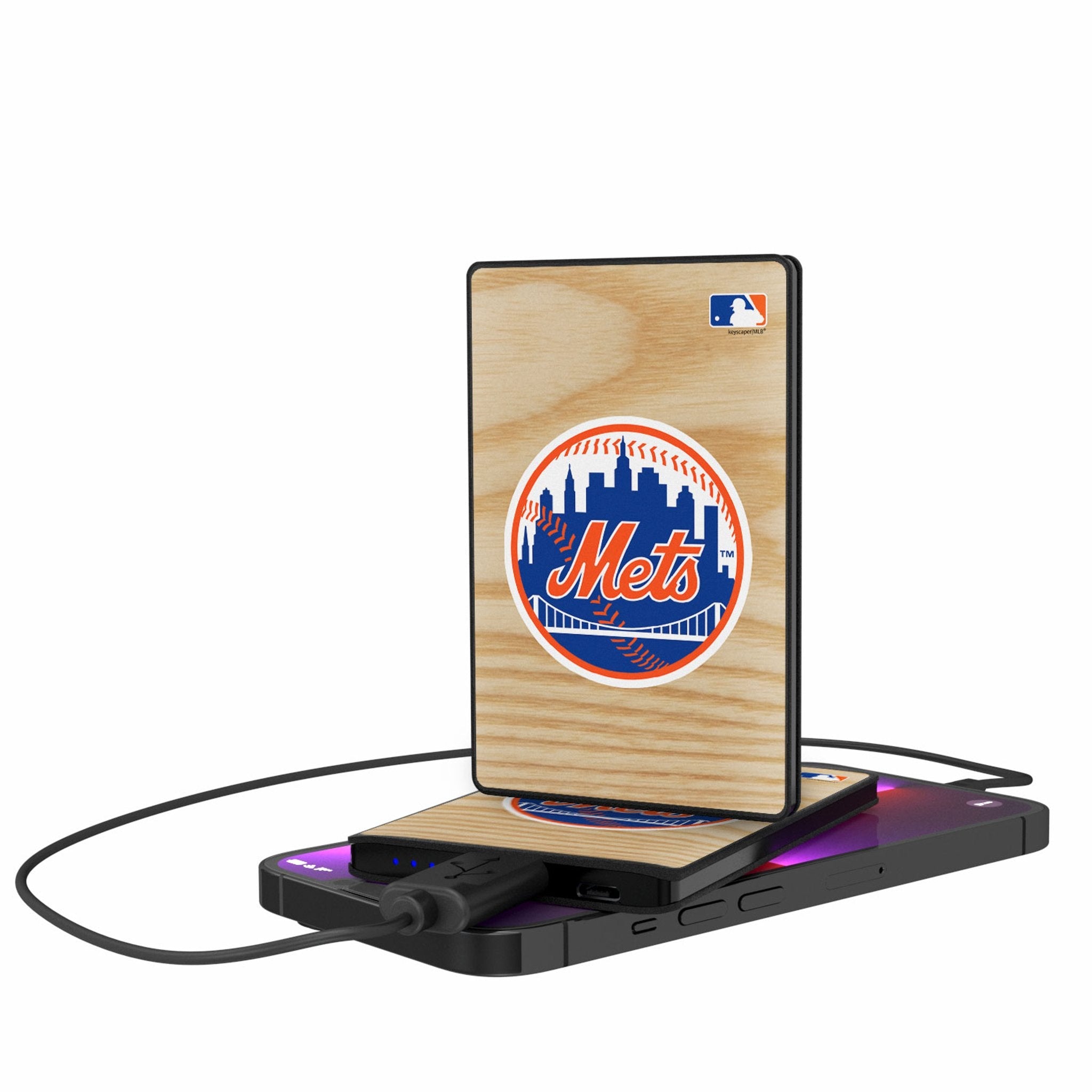 New York Mets Baseball Bat 2500mAh Credit Card Powerbank - Sports Gifts, Sports Memorabilia, Sports Collectibles, Fan Shop