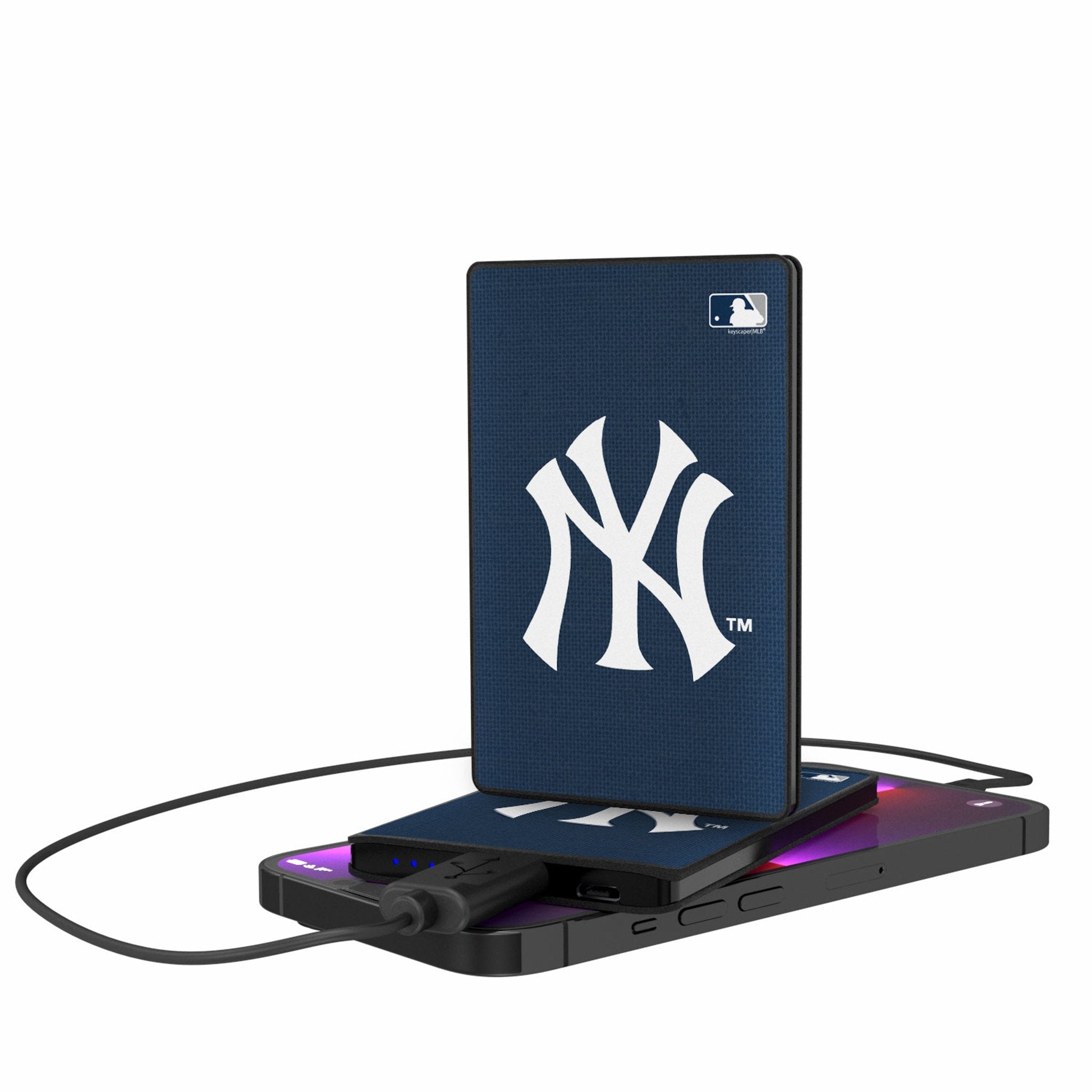 New York Yankees Solid 2500mAh Credit Card Powerbank - Sports Gifts, Sports Memorabilia, Sports Collectibles, Fan Shop
