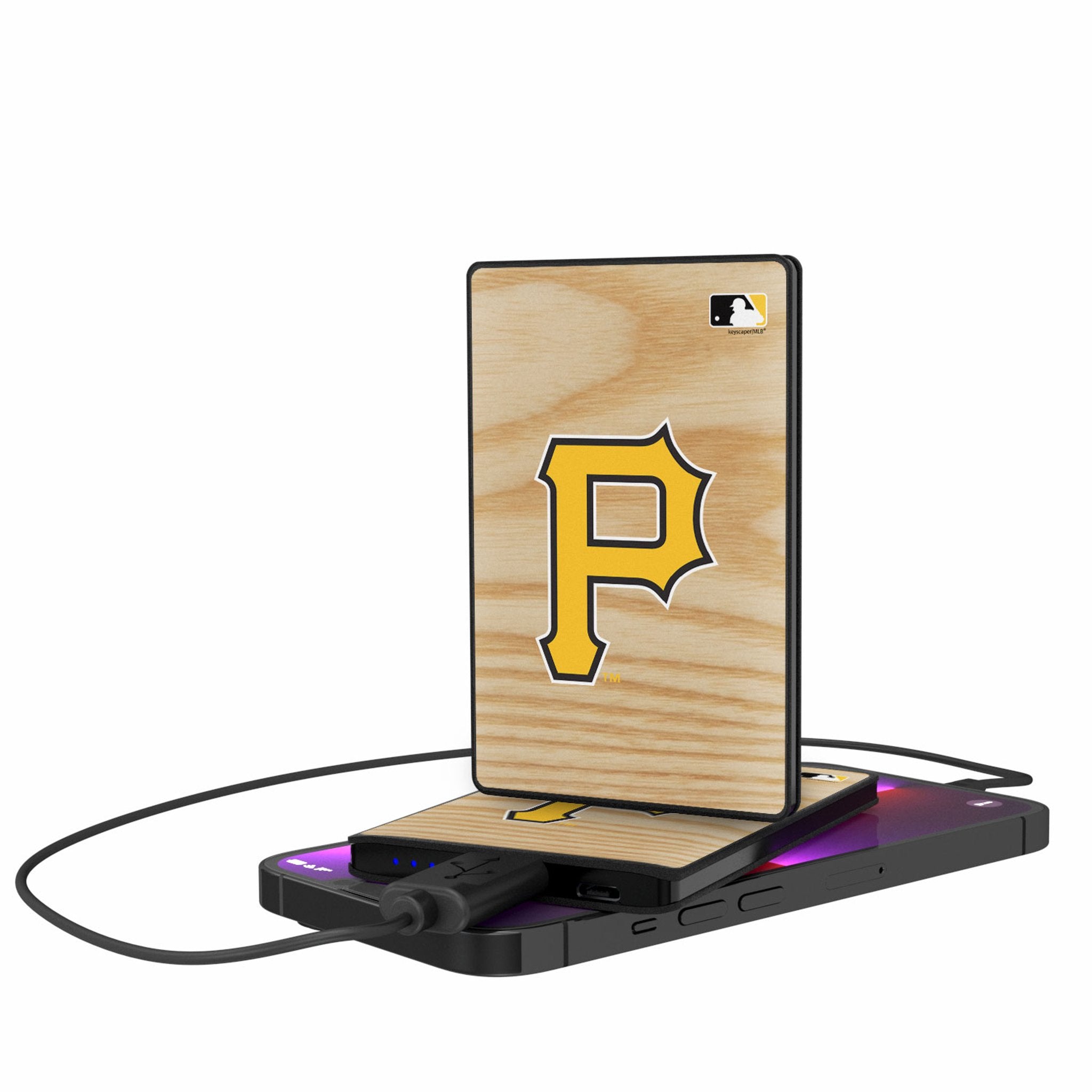 Pittsburgh Pirates Baseball Bat 2500mAh Credit Card Powerbank - Sports Gifts, Sports Memorabilia, Sports Collectibles, Fan Shop
