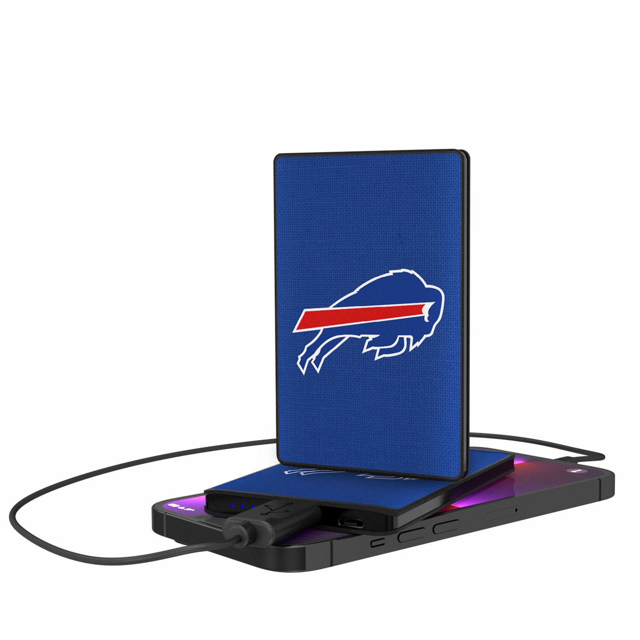 Buffalo Bills Solid 2500mAh Credit Card Powerbank - Sports Gifts, Sports Memorabilia, Sports Collectibles, Fan Shop