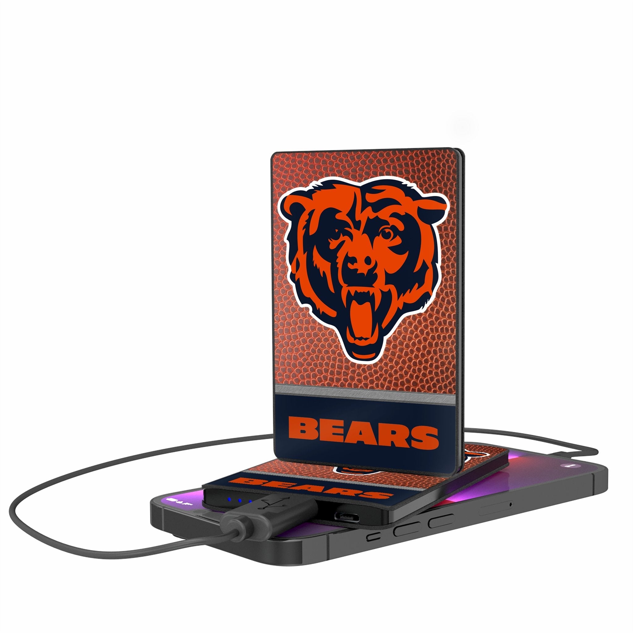 Chicago Bears Football Wordmark 2500mAh Credit Card Powerbank - Sports Gifts, Sports Memorabilia, Sports Collectibles, Fan Shop