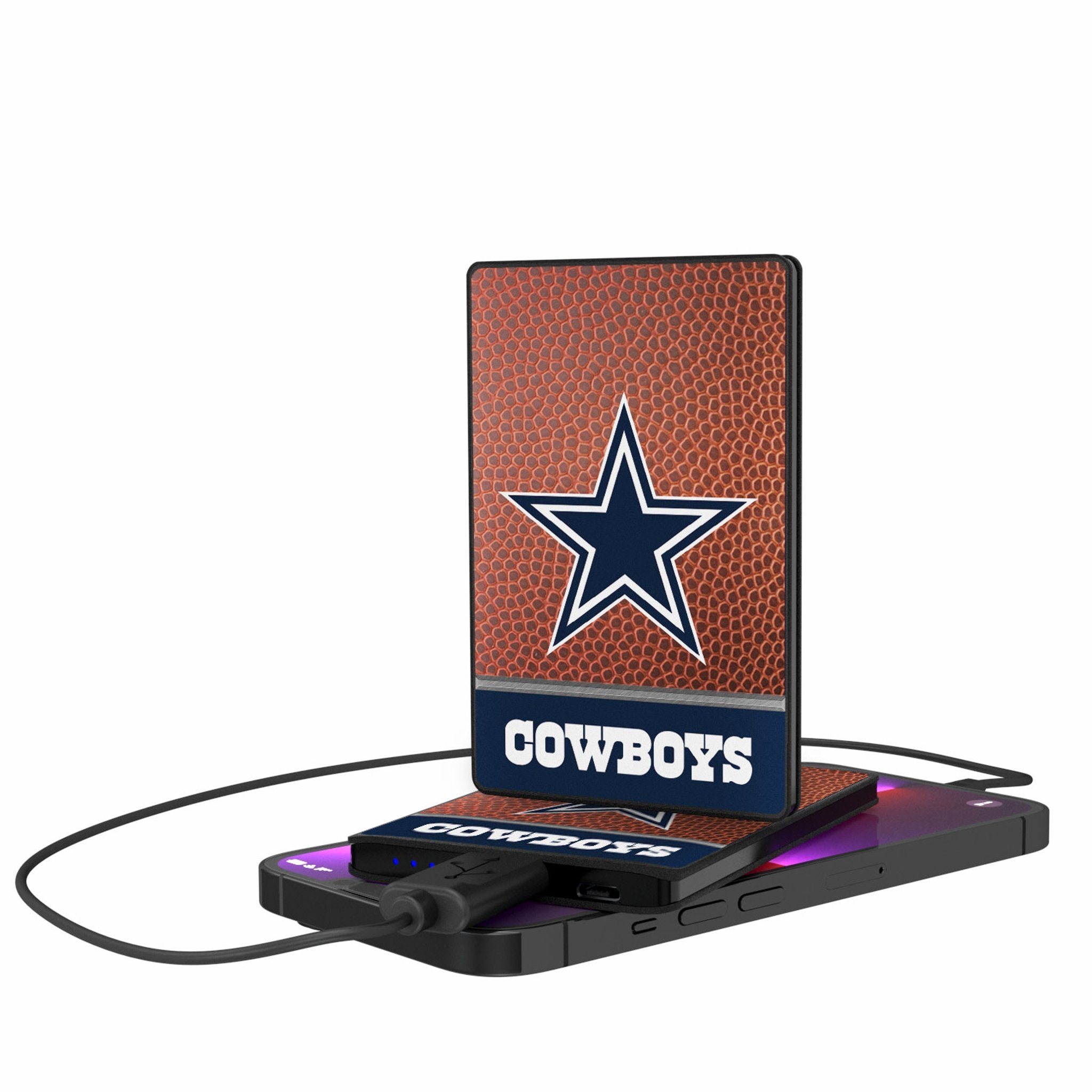 Dallas Cowboys Football Wordmark 2500mAh Credit Card Powerbank - Sports Gifts, Sports Memorabilia, Sports Collectibles, Fan Shop