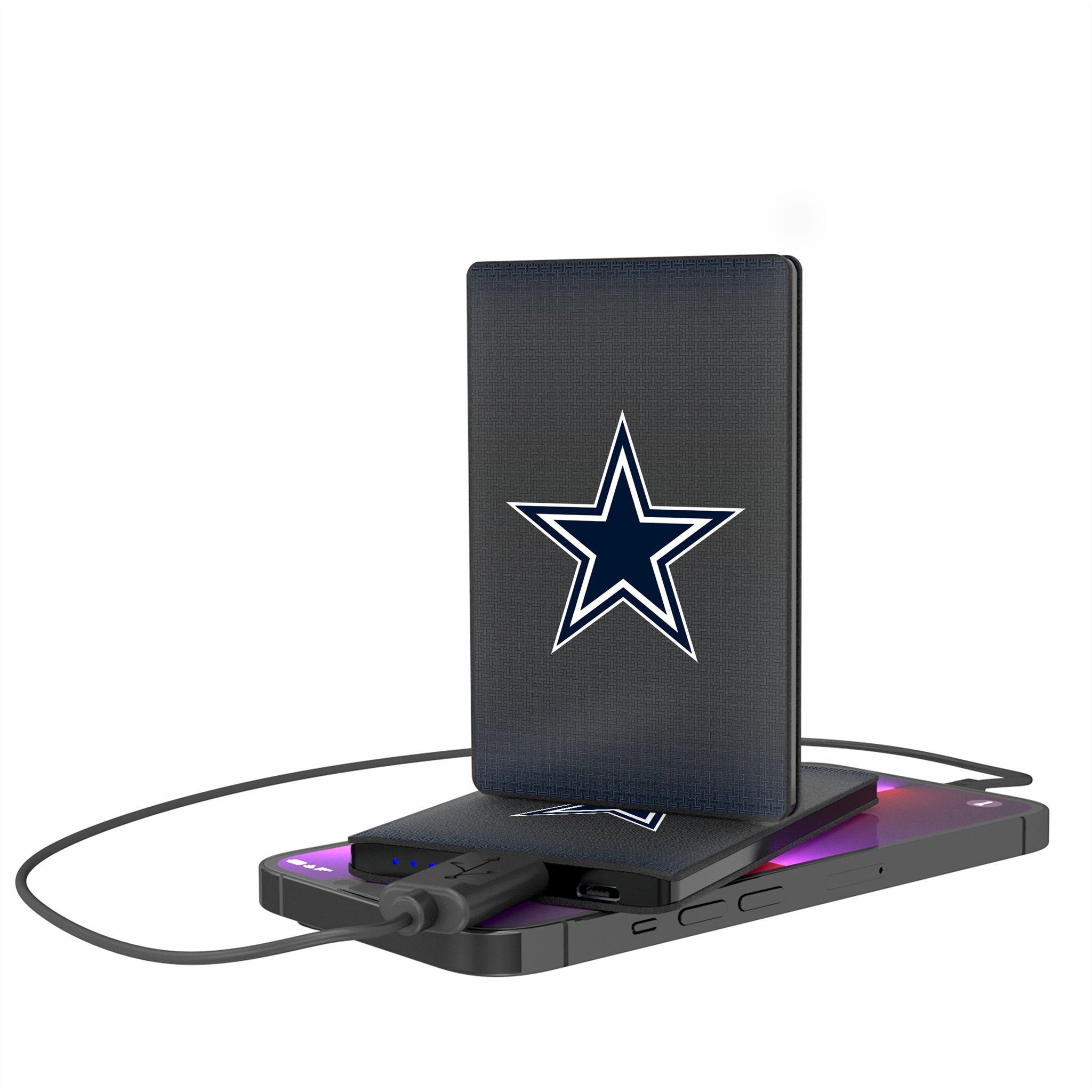 Dallas Cowboys Linen 2500mAh Credit Card Powerbank - Sports Gifts, Sports Memorabilia, Sports Collectibles, Fan Shop