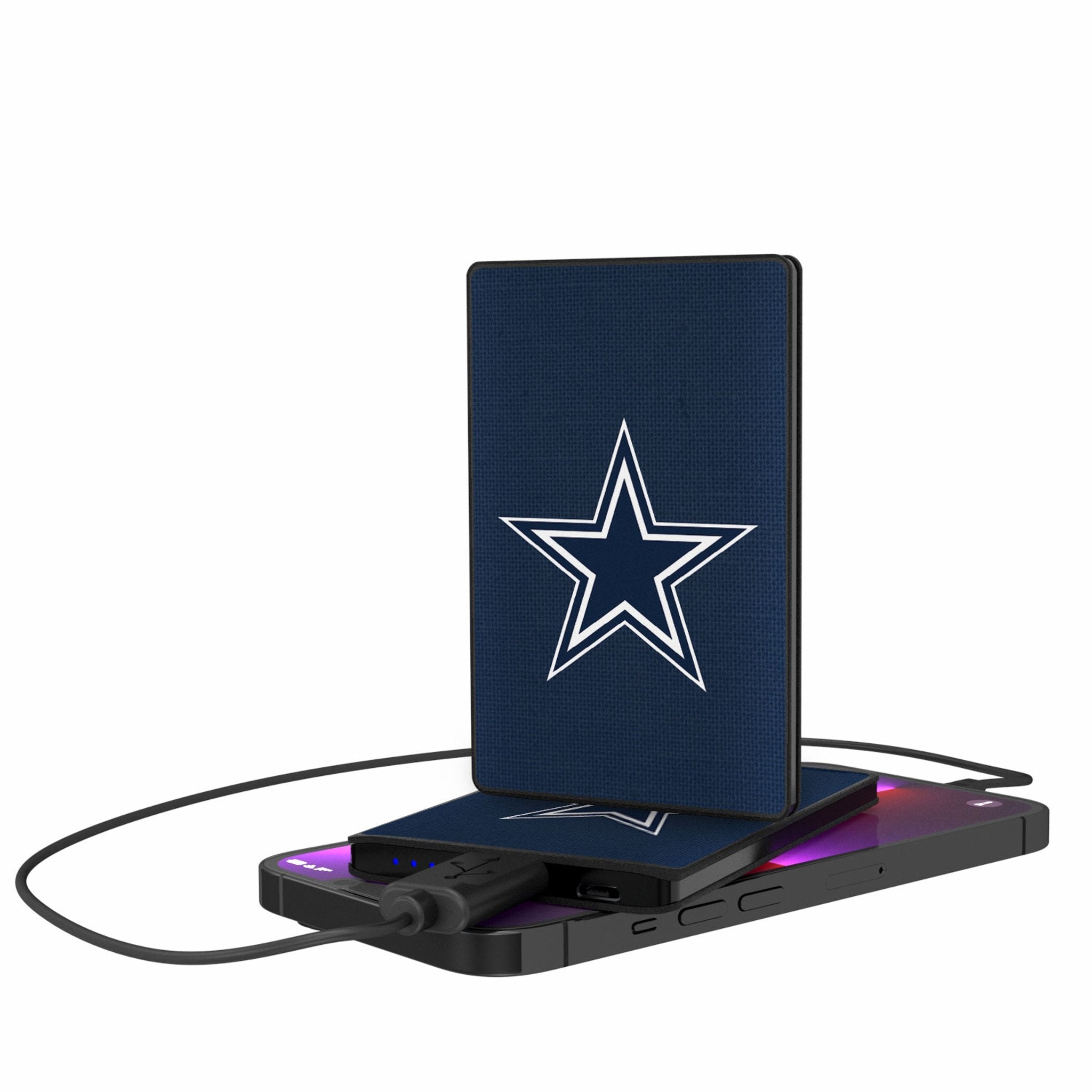 Dallas Cowboys Solid 2500mAh Credit Card Powerbank - Sports Gifts, Sports Memorabilia, Sports Collectibles, Fan Shop