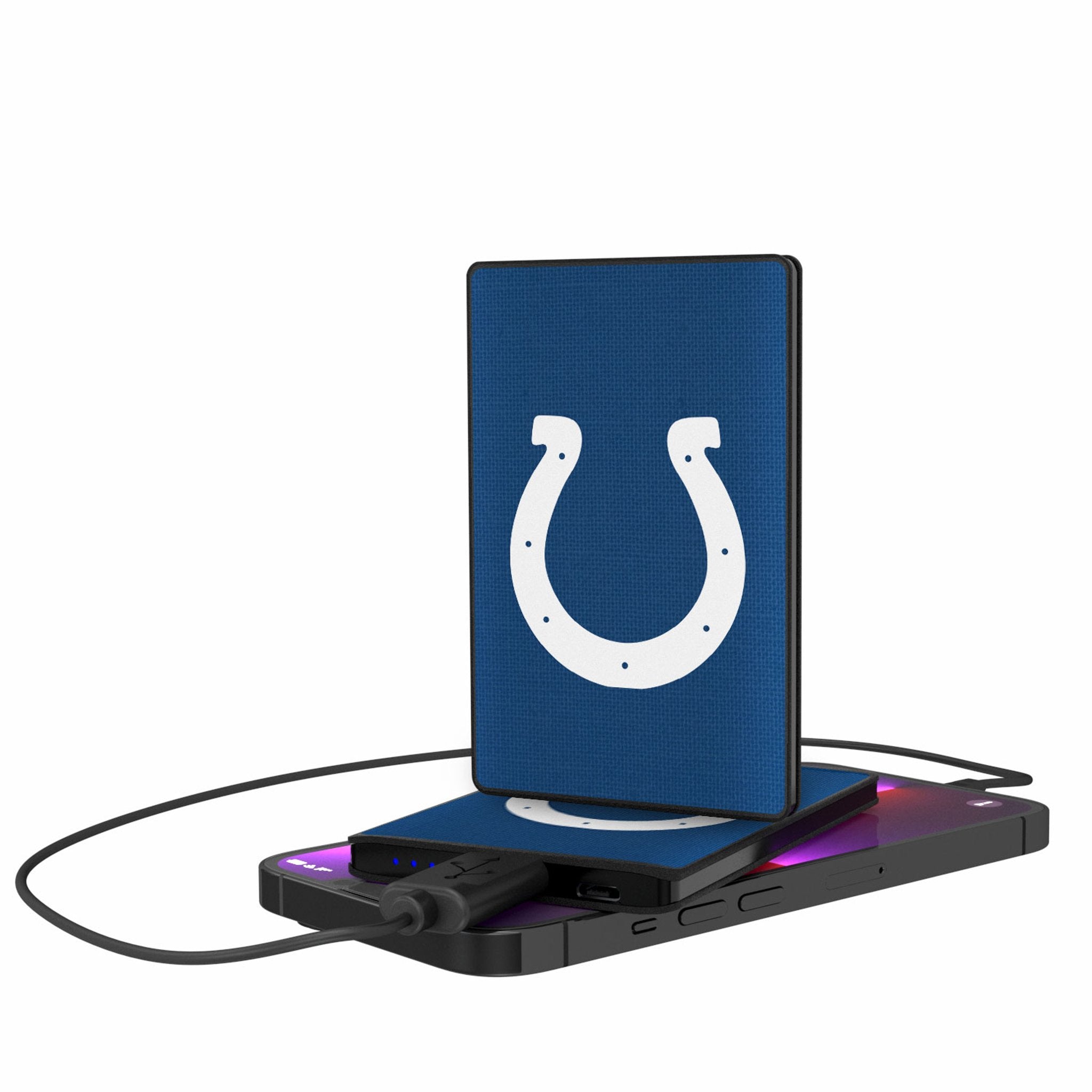 Indianapolis Colts Solid 2500mAh Credit Card Powerbank - Sports Gifts, Sports Memorabilia, Sports Collectibles, Fan Shop