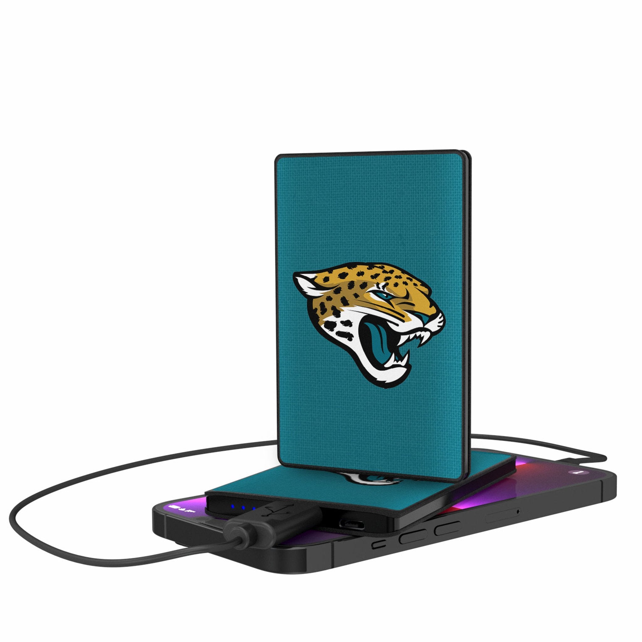 Jacksonville Jaguars Solid 2500mAh Credit Card Powerbank - Sports Gifts, Sports Memorabilia, Sports Collectibles, Fan Shop