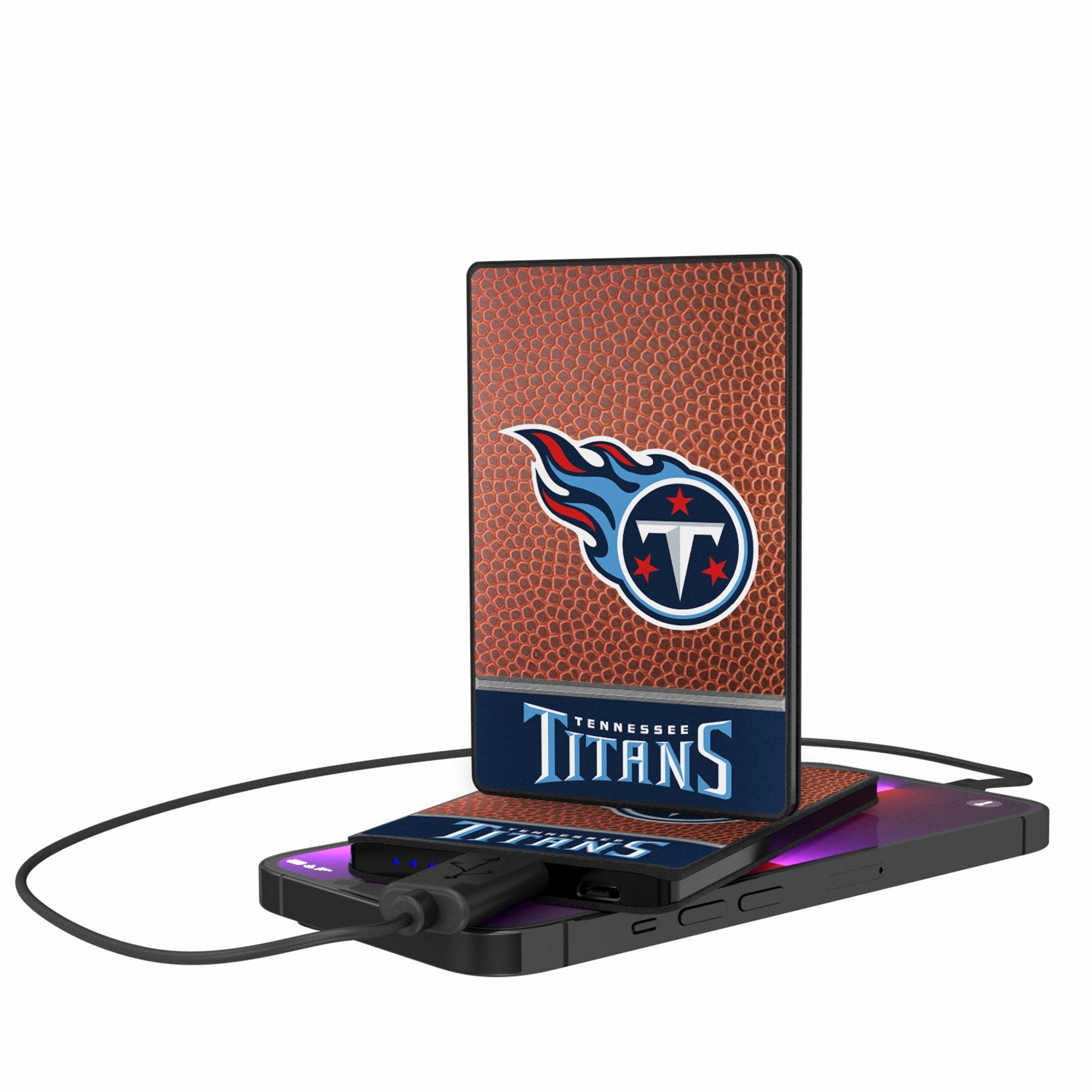 Tennessee Titans Football Wordmark 2500mAh Credit Card Powerbank - Sports Gifts, Sports Memorabilia, Sports Collectibles, Fan Shop