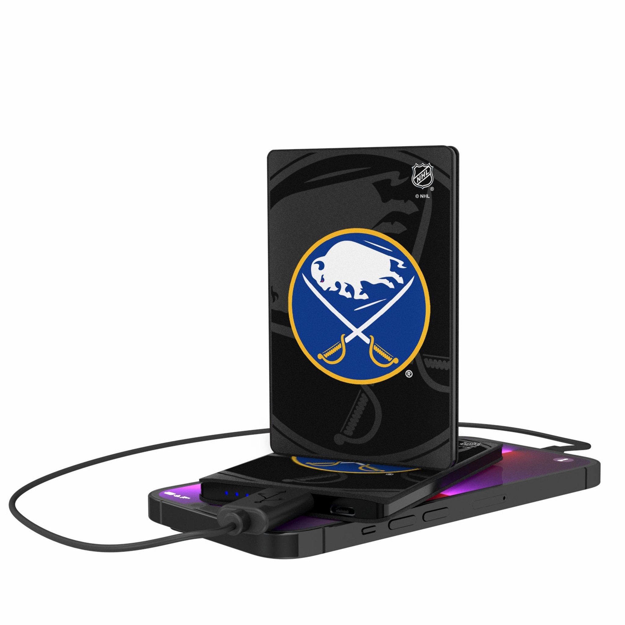 Buffalo Sabres Monocolor Tilt 2500mAh Credit Card Powerbank - Sports Gifts, Sports Memorabilia, Sports Collectibles, Fan Shop