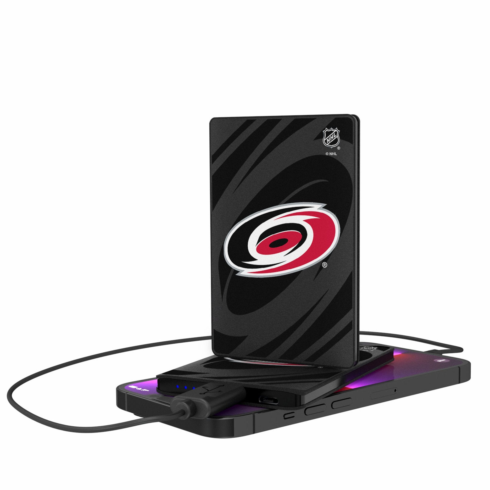 Carolina Hurricanes Monocolor Tilt 2500mAh Credit Card Powerbank - Sports Gifts, Sports Memorabilia, Sports Collectibles, Fan Shop