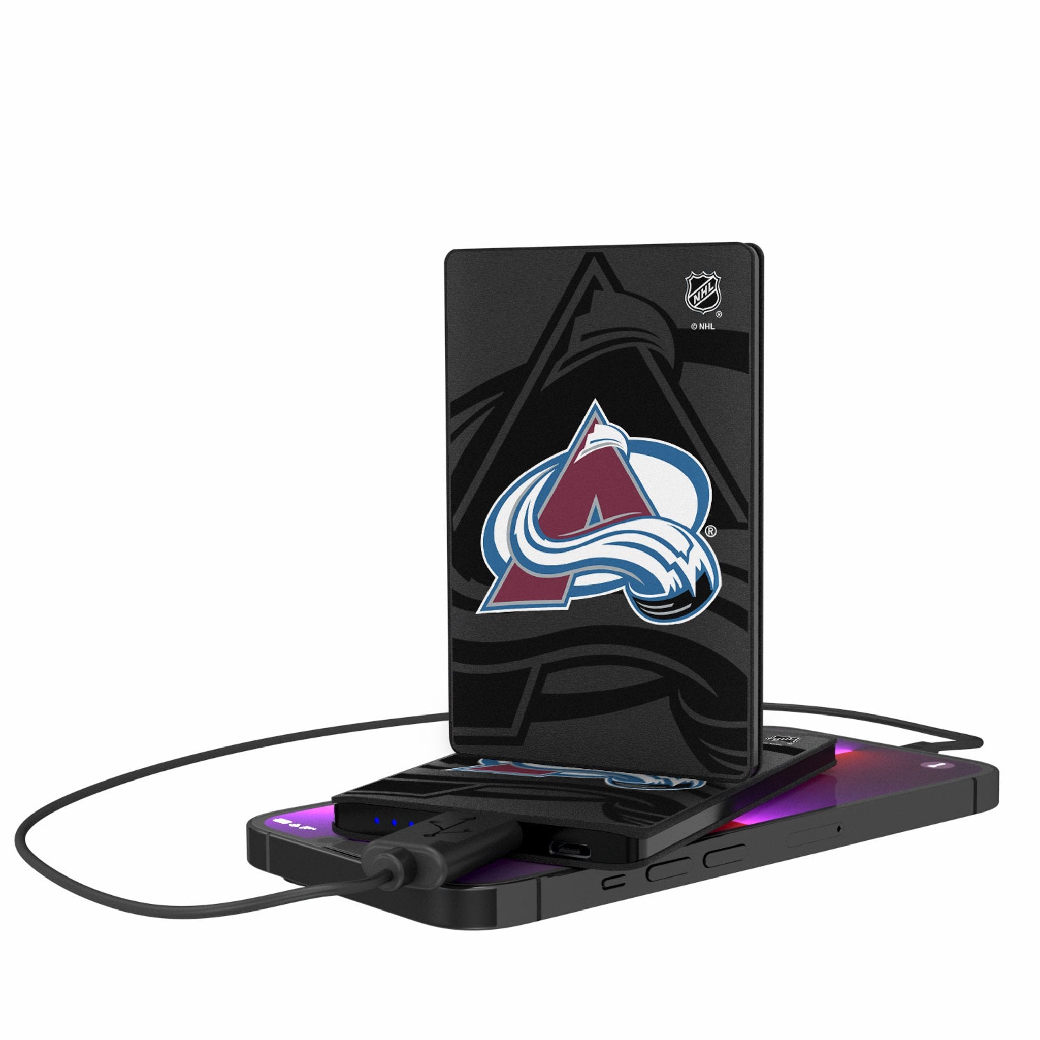 Colorado Avalanche Monocolor Tilt 2500mAh Credit Card Powerbank - Sports Gifts, Sports Memorabilia, Sports Collectibles, Fan Shop