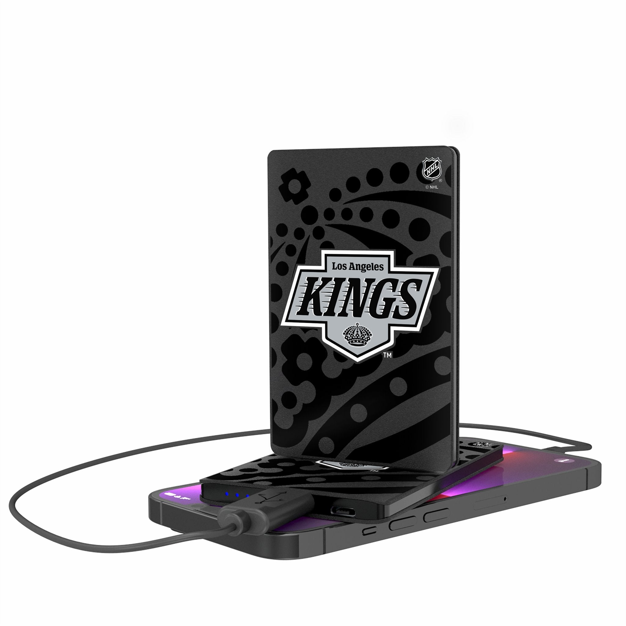 LA Kings Monocolor Tilt 2500mAh Credit Card Powerbank - Sports Gifts, Sports Memorabilia, Sports Collectibles, Fan Shop