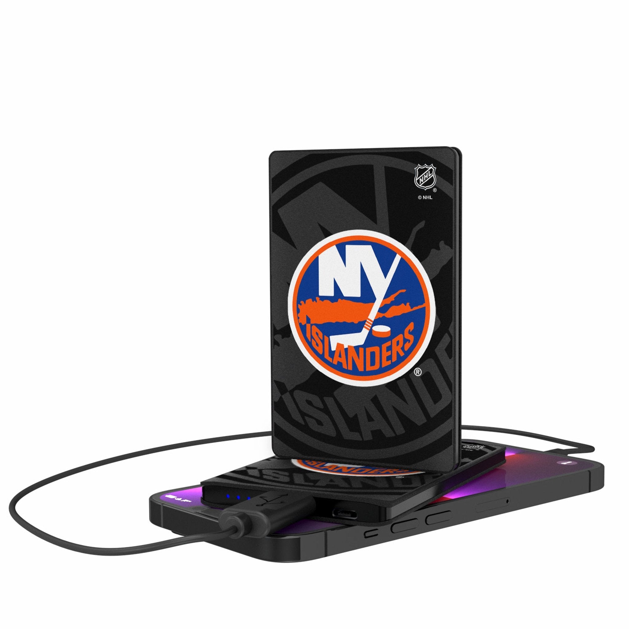 New York Islanders Monocolor Tilt 2500mAh Credit Card Powerbank - Sports Gifts, Sports Memorabilia, Sports Collectibles, Fan Shop