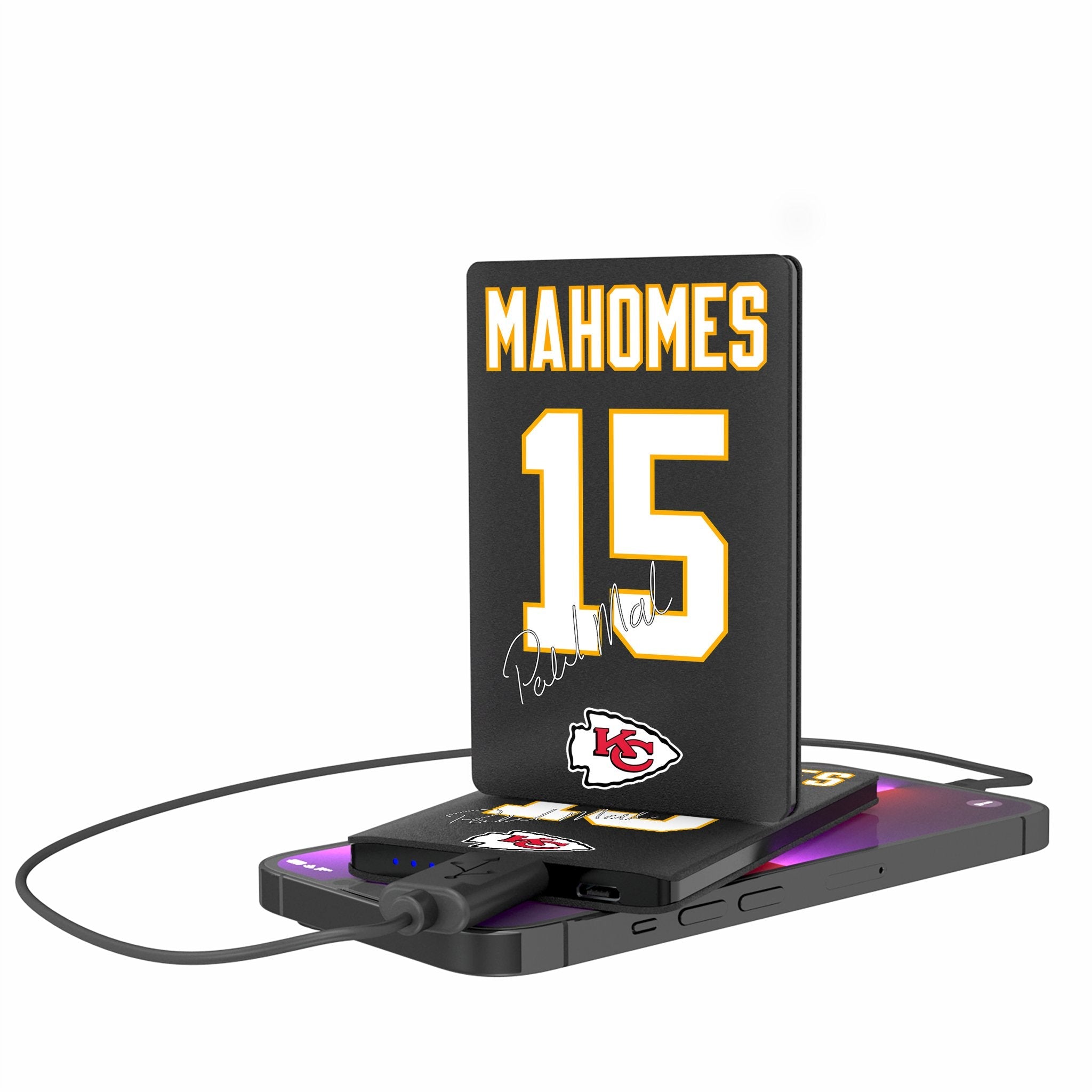 Patrick Mahomes Kansas City Chiefs 15 Ready 2500mAh Credit Card Powerbank - Sports Gifts, Sports Memorabilia, Sports Collectibles, Fan Shop