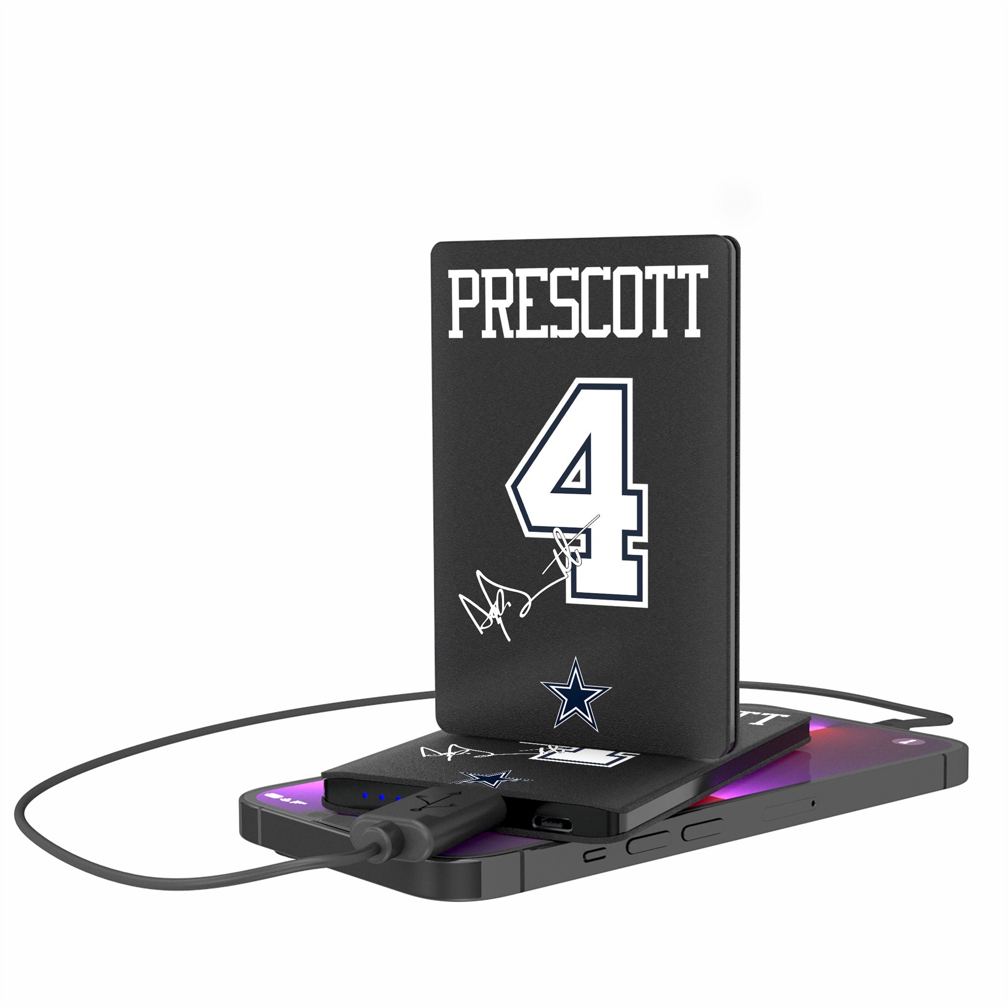 Dak Prescott Dallas Cowboys 4 Ready 2500mAh Credit Card Powerbank - Sports Gifts, Sports Memorabilia, Sports Collectibles, Fan Shop