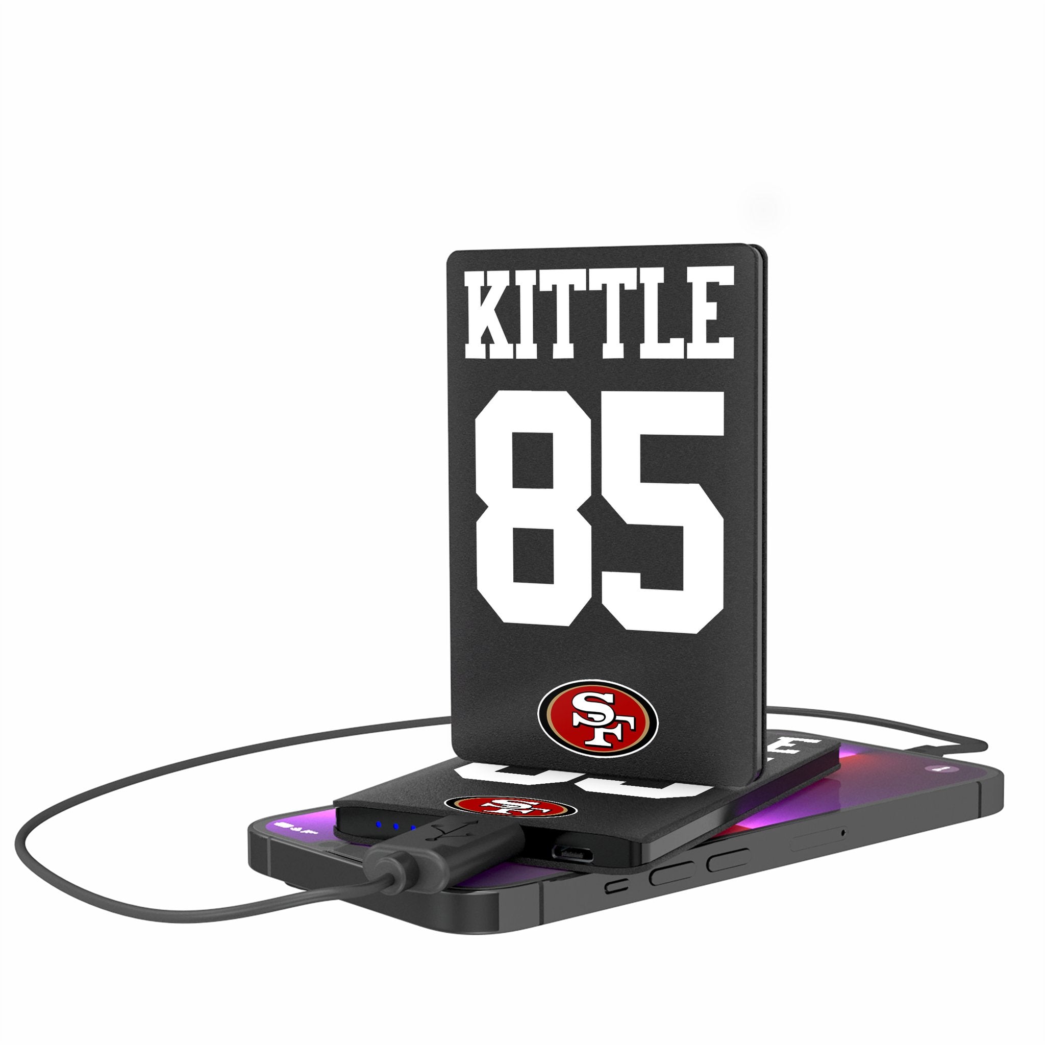 George Kittle San Francisco 49ers 85 Ready 2500mAh Credit Card Powerbank - Sports Gifts, Sports Memorabilia, Sports Collectibles, Fan Shop