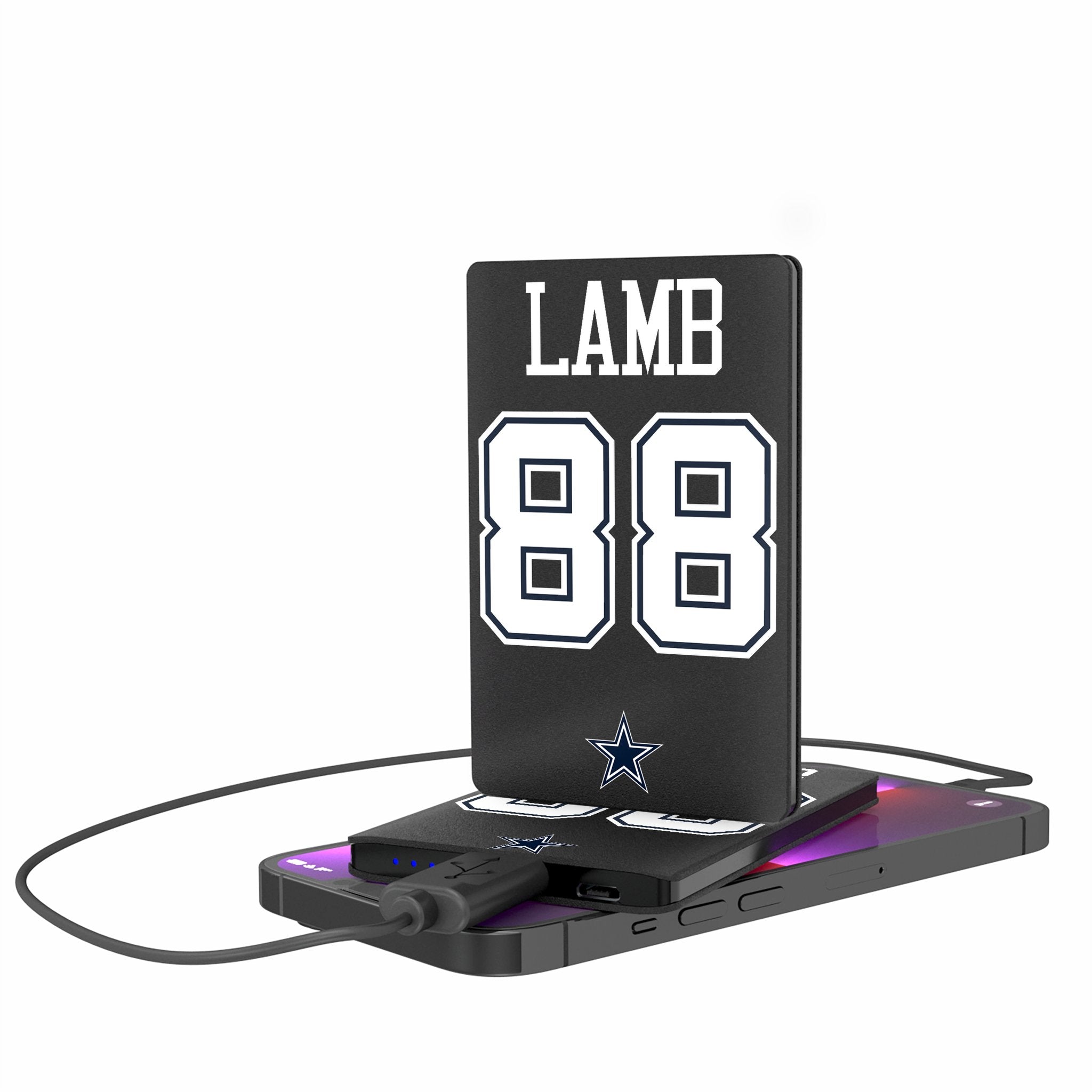 CeeDee Lamb Dallas Cowboys 88 Ready 2500mAh Credit Card Powerbank - Sports Gifts, Sports Memorabilia, Sports Collectibles, Fan Shop