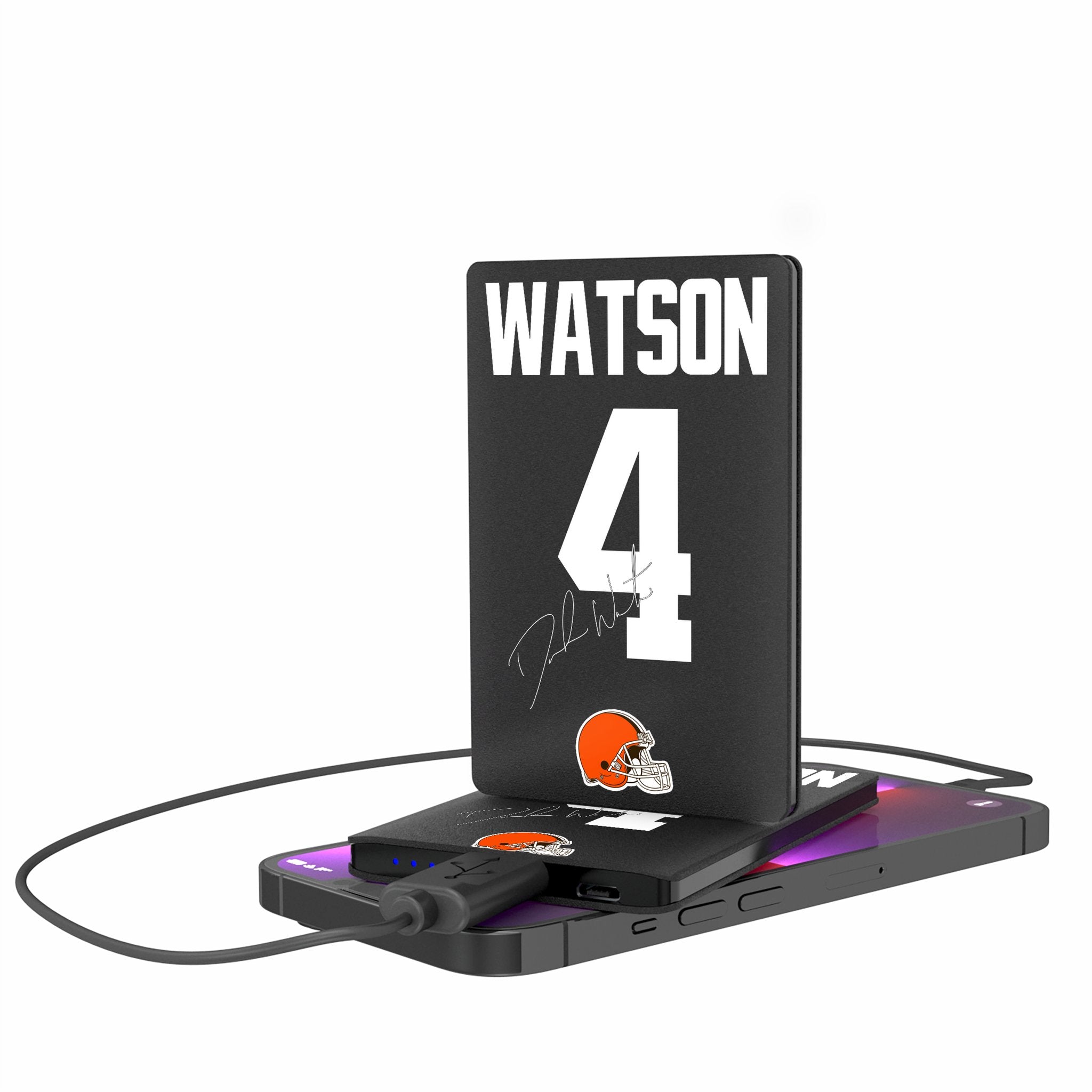 Deshaun Watson Cleveland Browns 4 Ready 2500mAh Credit Card Powerbank - Sports Gifts, Sports Memorabilia, Sports Collectibles, Fan Shop