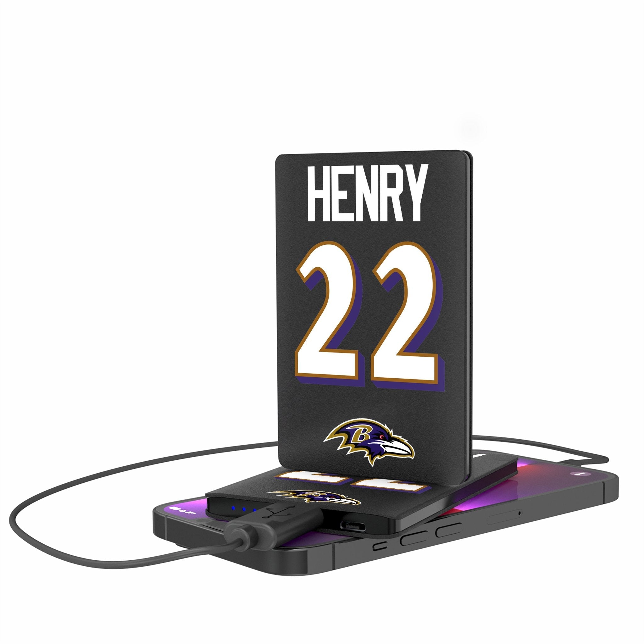 Derrick Henry Baltimore Ravens 22 Ready 2500mAh Credit Card Powerbank - Sports Gifts, Sports Memorabilia, Sports Collectibles, Fan Shop