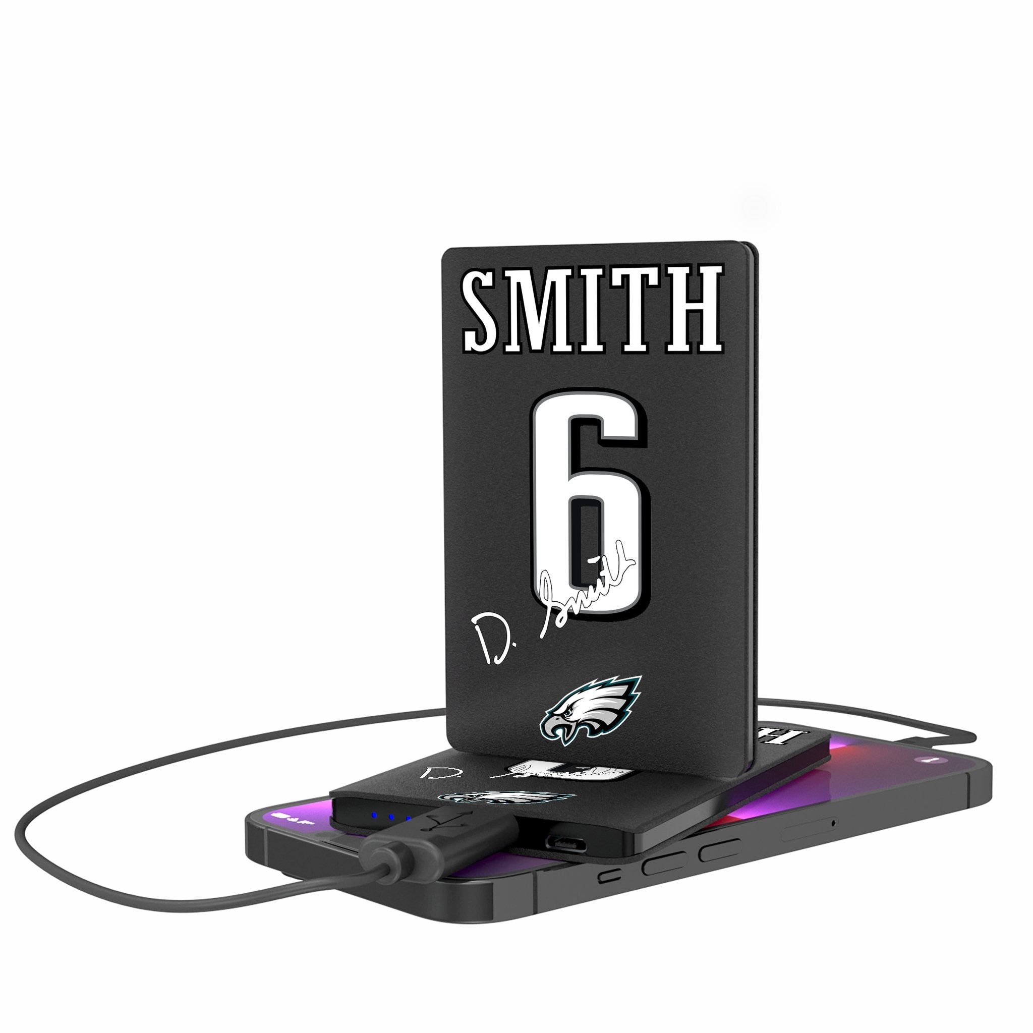 DeVonta Smith Philadelphia Eagles 6 Ready 2500mAh Credit Card Powerbank - Sports Gifts, Sports Memorabilia, Sports Collectibles, Fan Shop