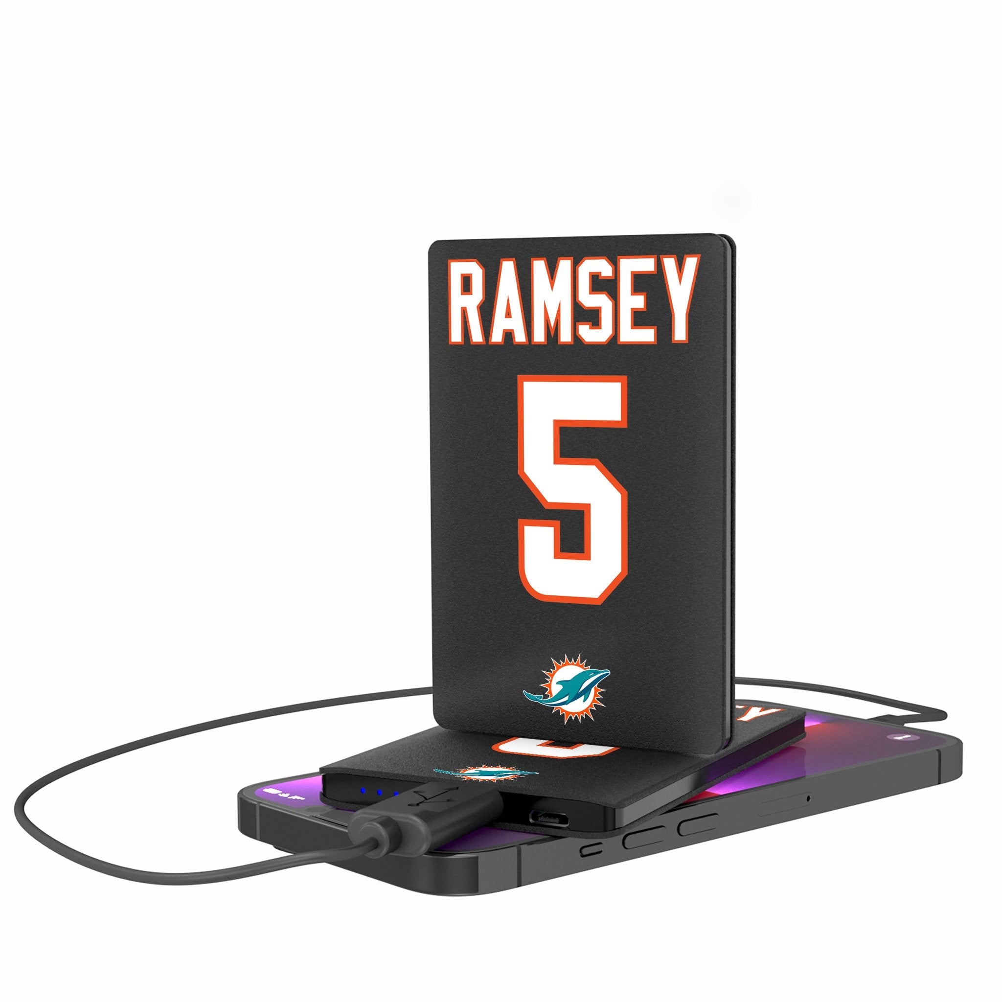 Jalen Ramsey Miami Dolphins 5 Ready 2500mAh Credit Card Powerbank - Sports Gifts, Sports Memorabilia, Sports Collectibles, Fan Shop