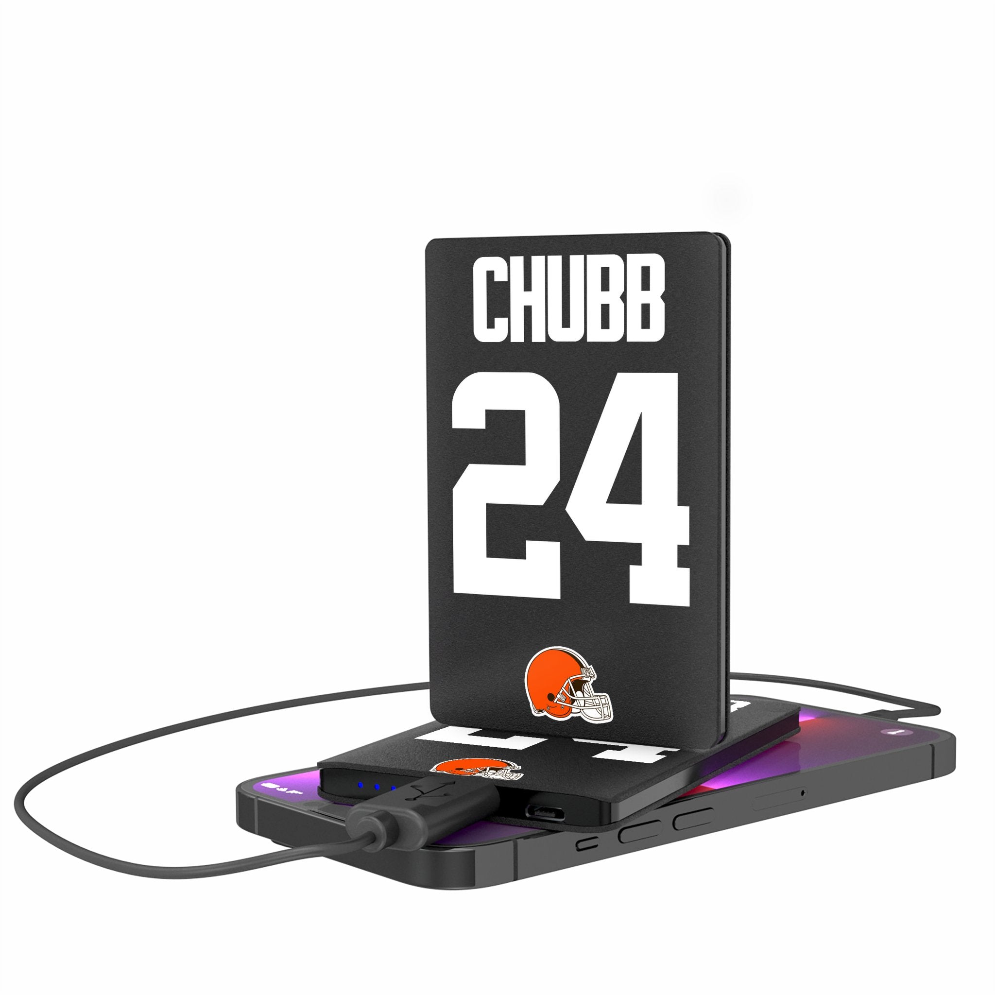 Nick Chubb Cleveland Browns 24 Ready 2500mAh Credit Card Powerbank - Sports Gifts, Sports Memorabilia, Sports Collectibles, Fan Shop