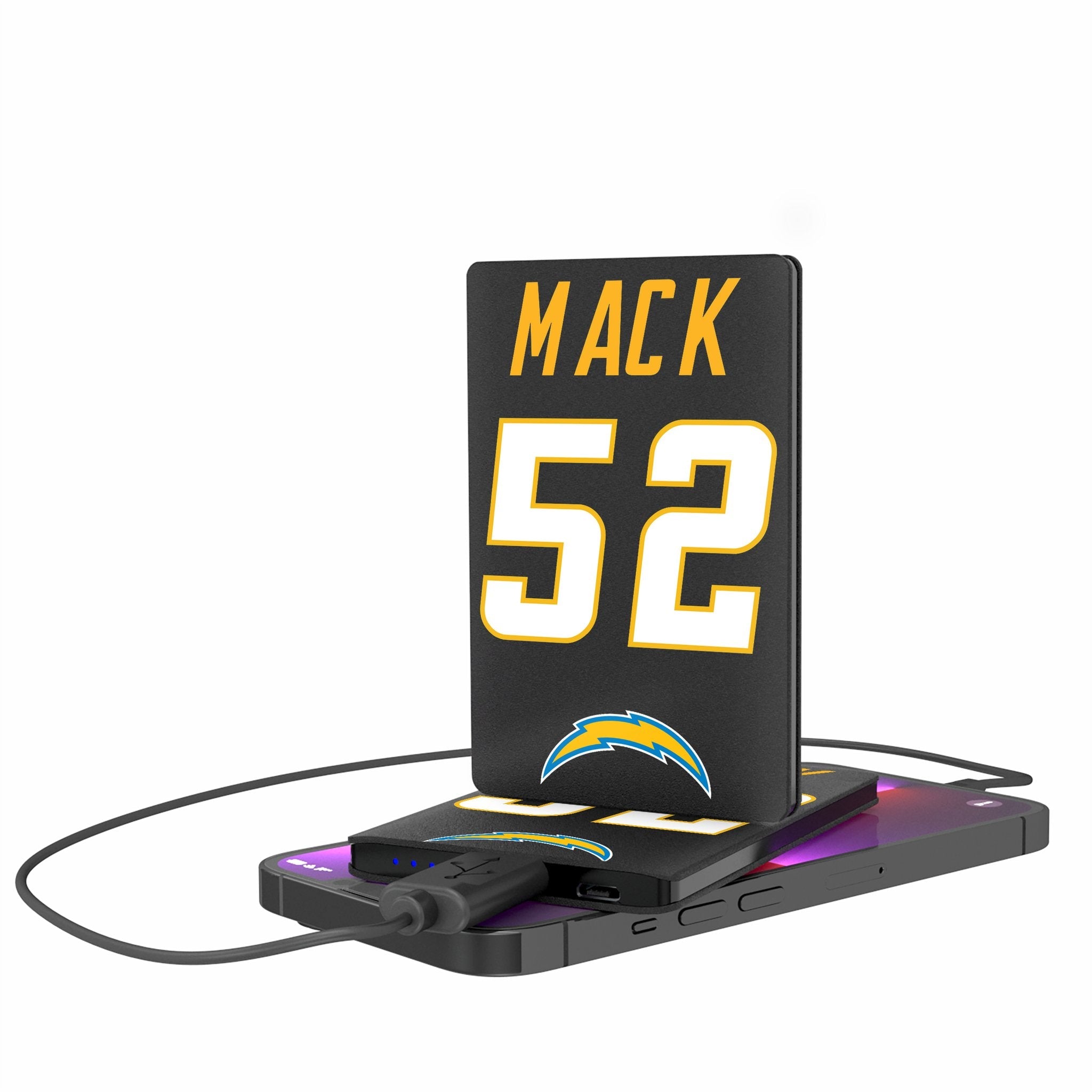 Khalil Mack Los Angeles Chargers 52 Ready 2500mAh Credit Card Powerbank - Sports Gifts, Sports Memorabilia, Sports Collectibles, Fan Shop