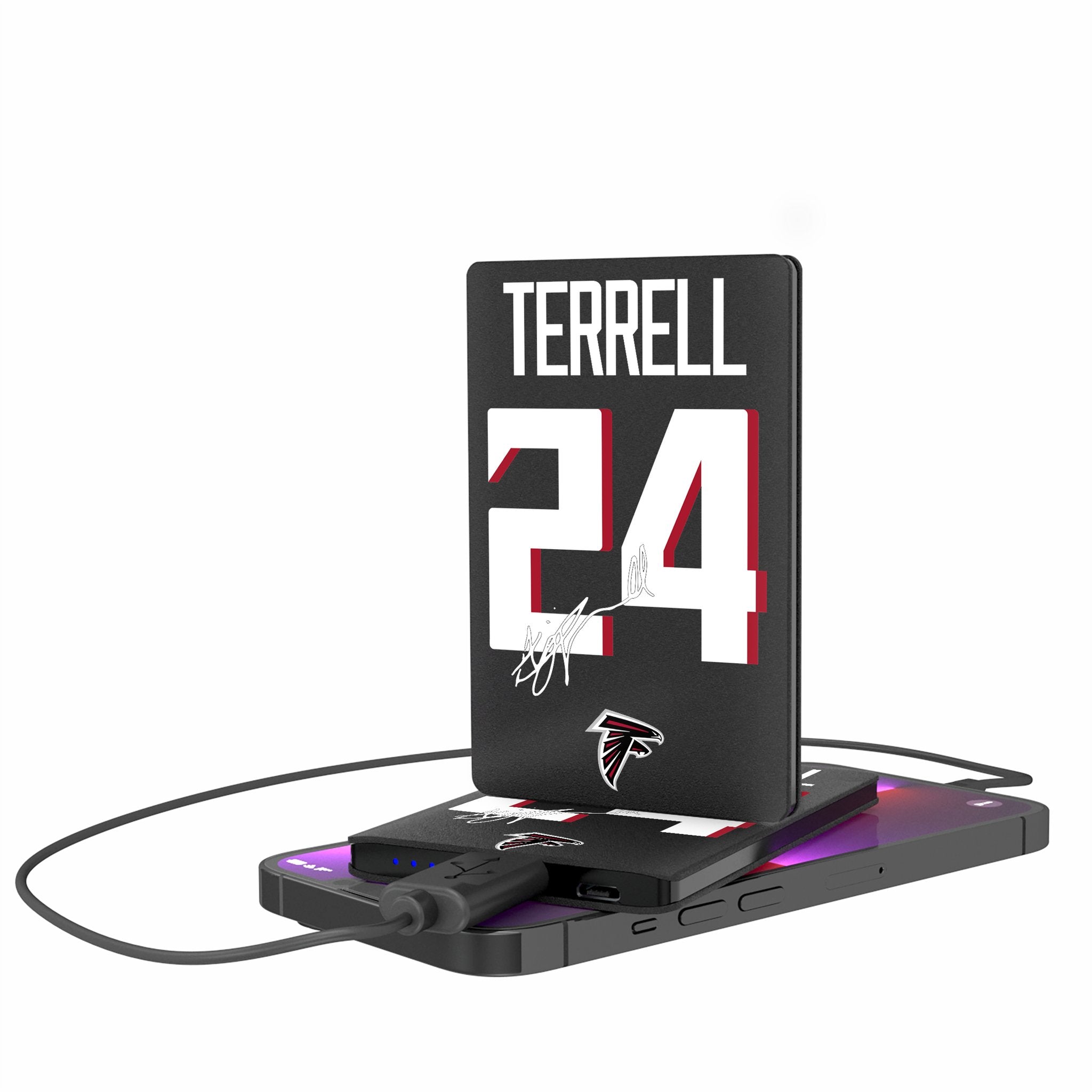 A.J. Terrell Atlanta Falcons 24 Ready 2500mAh Credit Card Powerbank - Sports Gifts, Sports Memorabilia, Sports Collectibles, Fan Shop