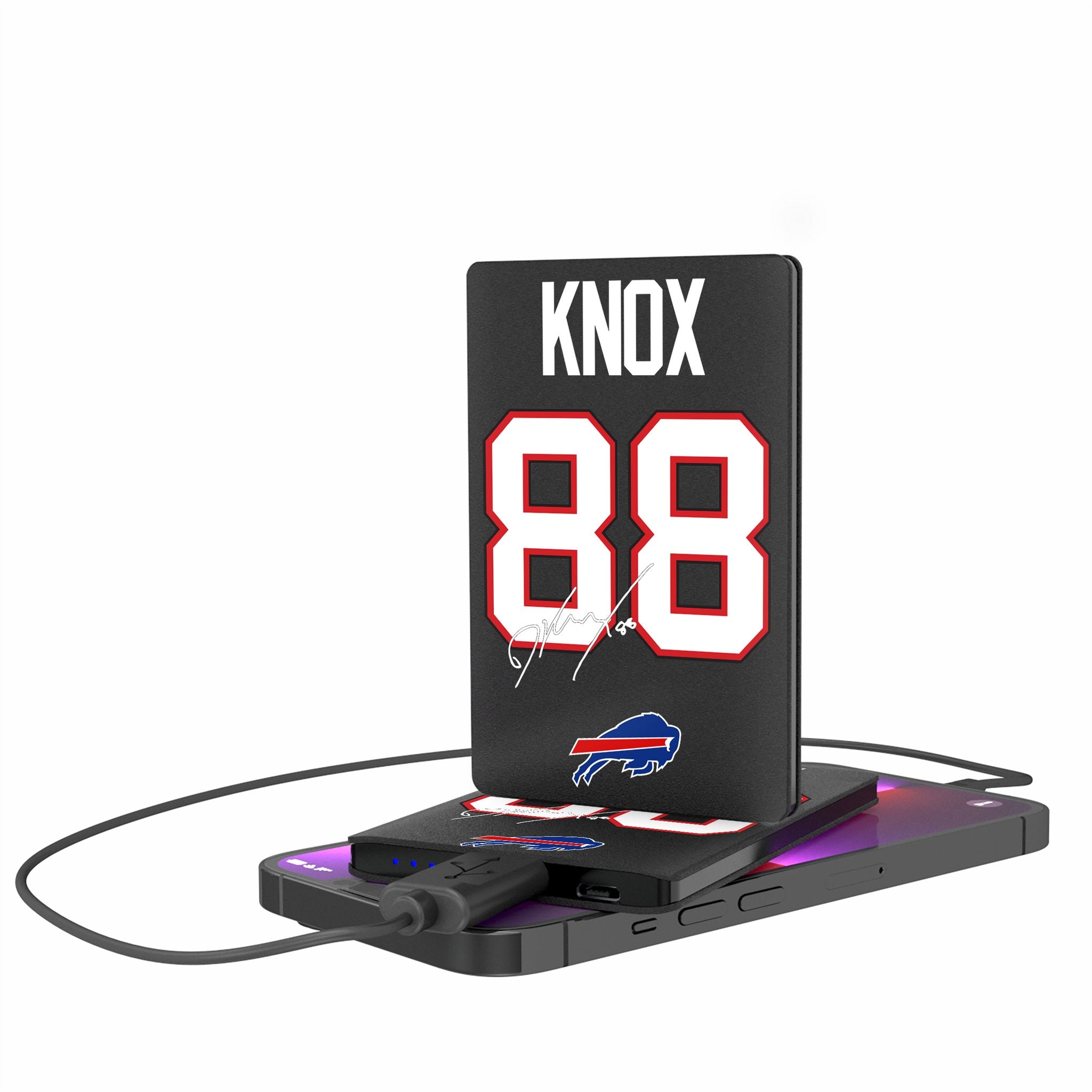 Dawson Knox Buffalo Bills 88 Ready 2500mAh Credit Card Powerbank - Sports Gifts, Sports Memorabilia, Sports Collectibles, Fan Shop