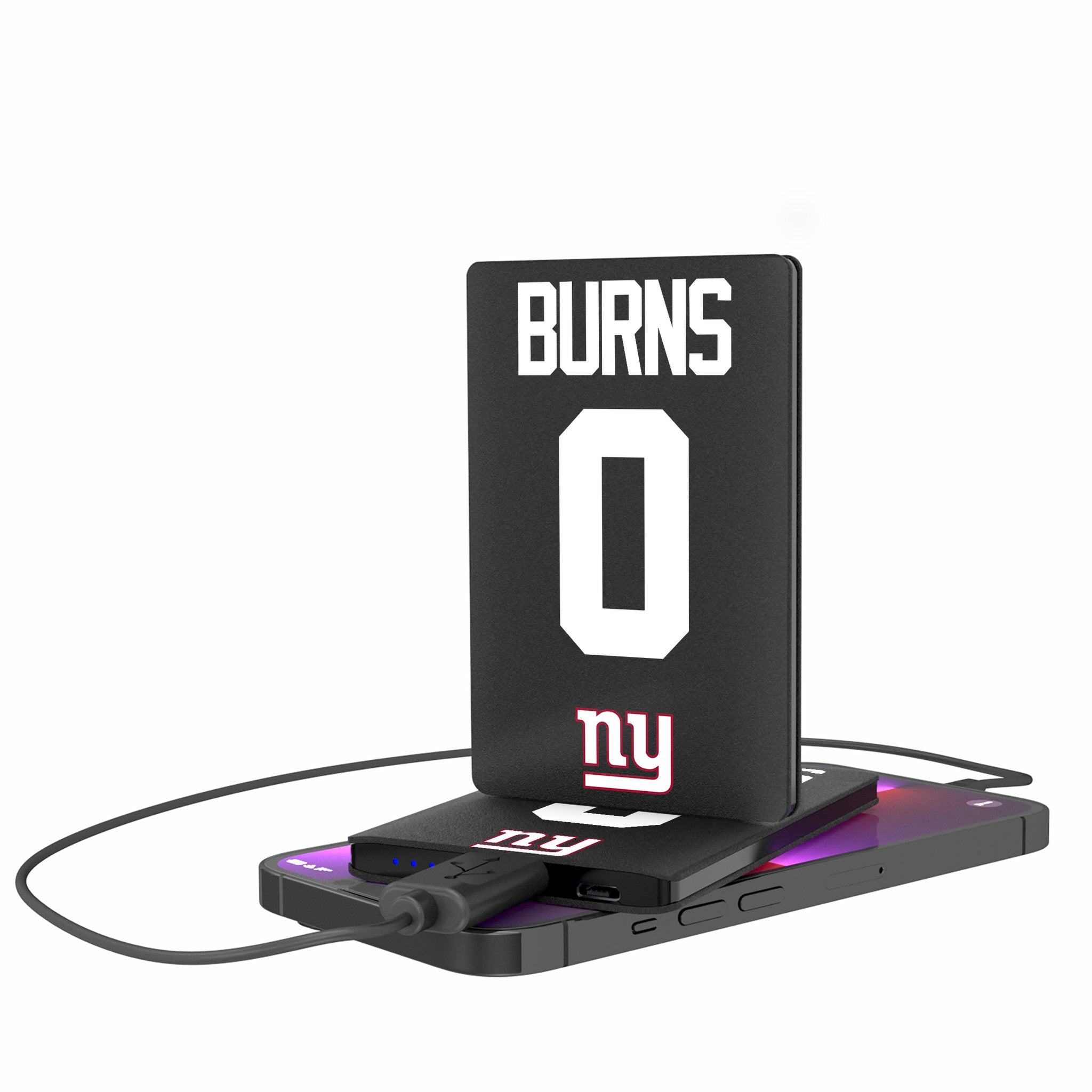 Brian Burns New York Giants 0 Game Tactic 2500mAh Credit Card Powerbank - Sports Gifts, Sports Memorabilia, Sports Collectibles, Fan Shop
