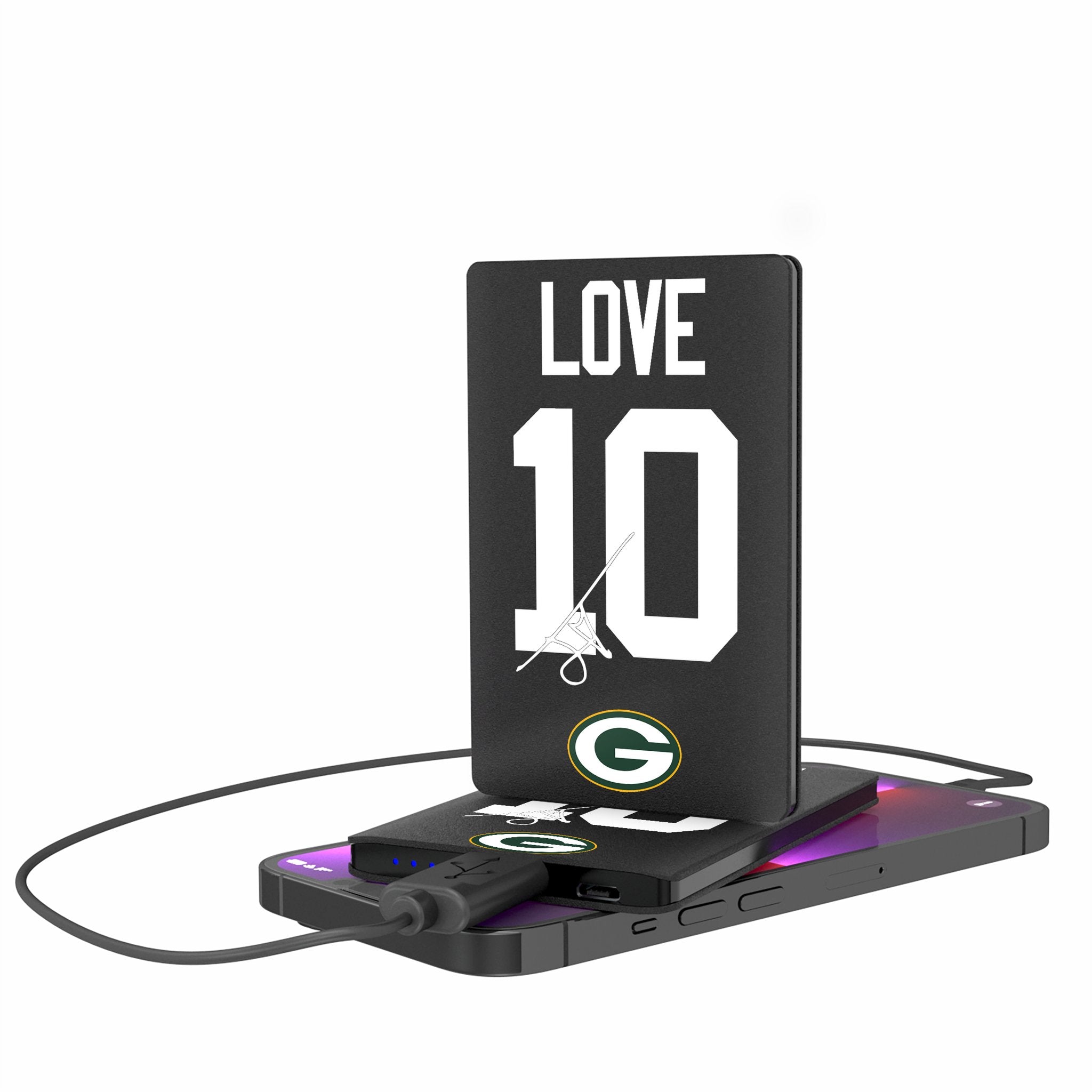 Jordan Love Green Bay Packers 10 Ready 2500mAh Credit Card Powerbank - Sports Gifts, Sports Memorabilia, Sports Collectibles, Fan Shop