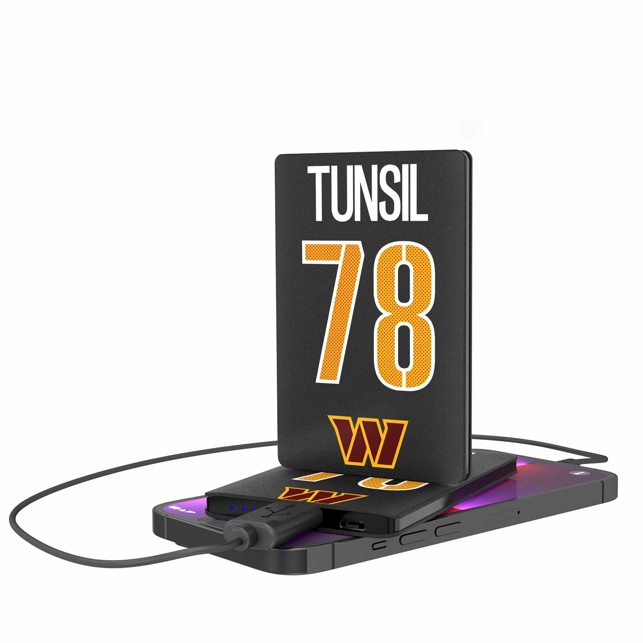 Laremy Tunsil Washington Commanders 78 Game Tactic 2500mAh Credit Card Powerbank - Sports Gifts, Sports Memorabilia, Sports Collectibles, Fan Shop