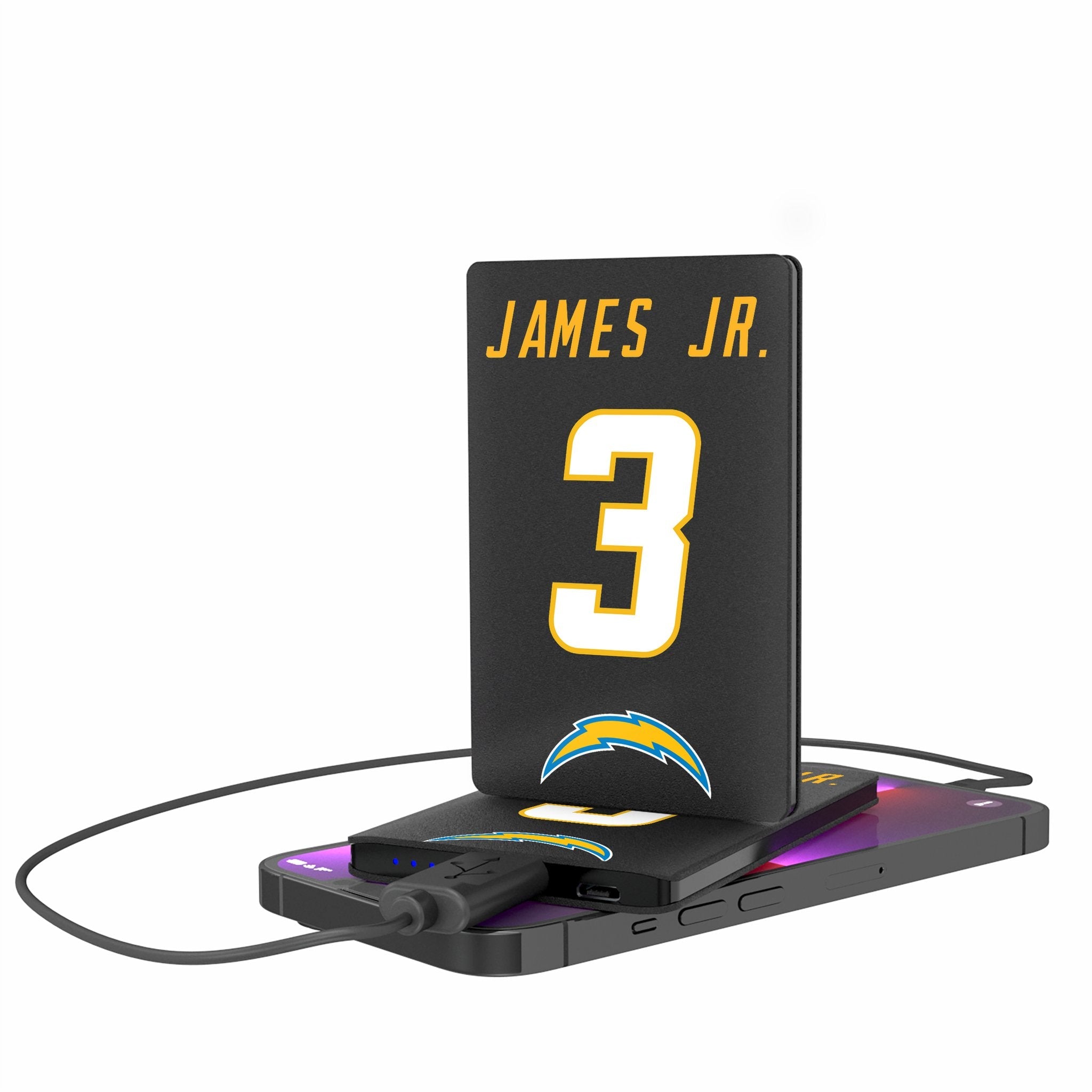 Derwin James Jr. Los Angeles Chargers 3 Ready 2500mAh Credit Card Powerbank - Sports Gifts, Sports Memorabilia, Sports Collectibles, Fan Shop