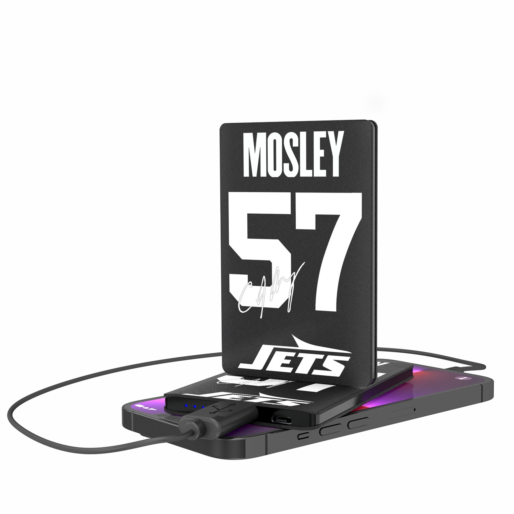 C.J. Mosley New York Jets 57 Ready 2500mAh Credit Card Powerbank - Sports Gifts, Sports Memorabilia, Sports Collectibles, Fan Shop