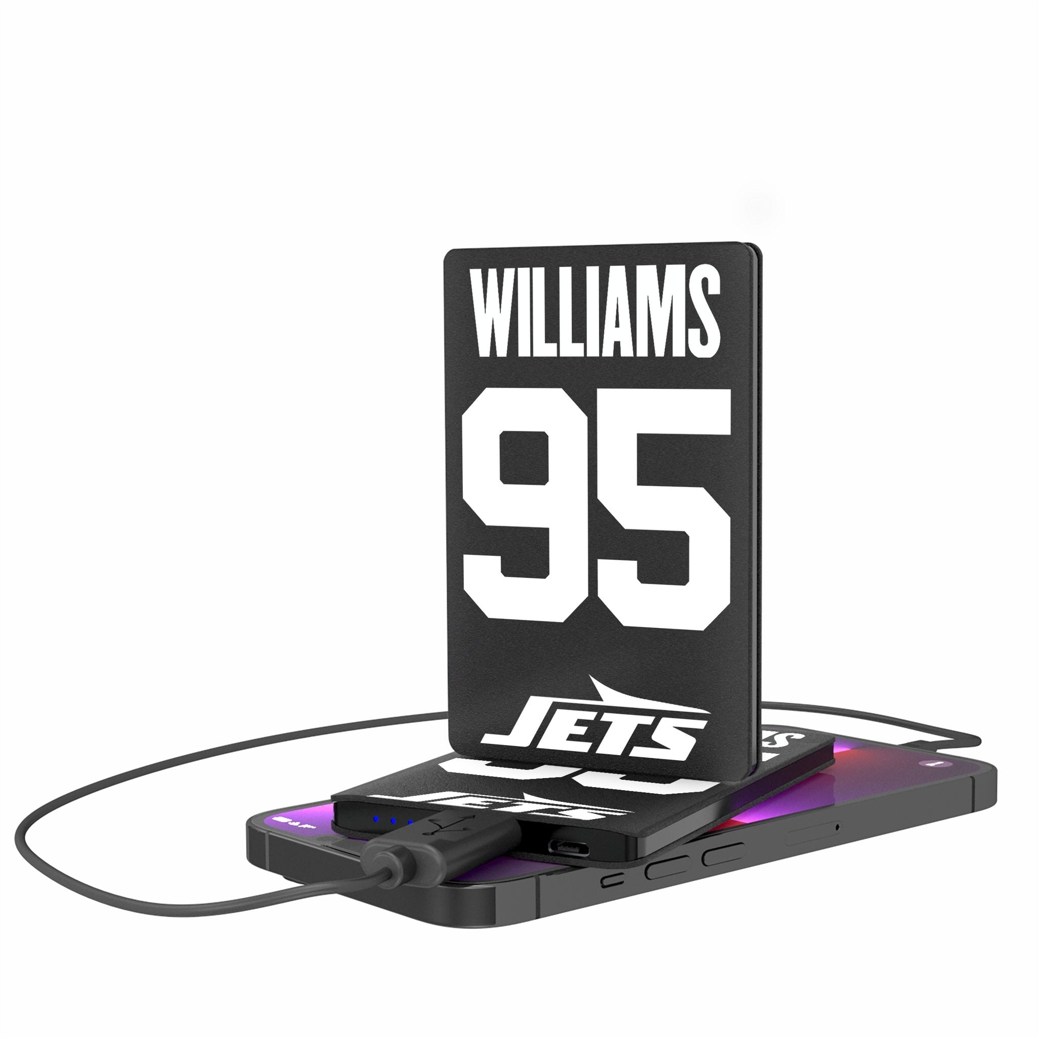 Quinnen Williams New York Jets 95 Ready 2500mAh Credit Card Powerbank - Sports Gifts, Sports Memorabilia, Sports Collectibles, Fan Shop