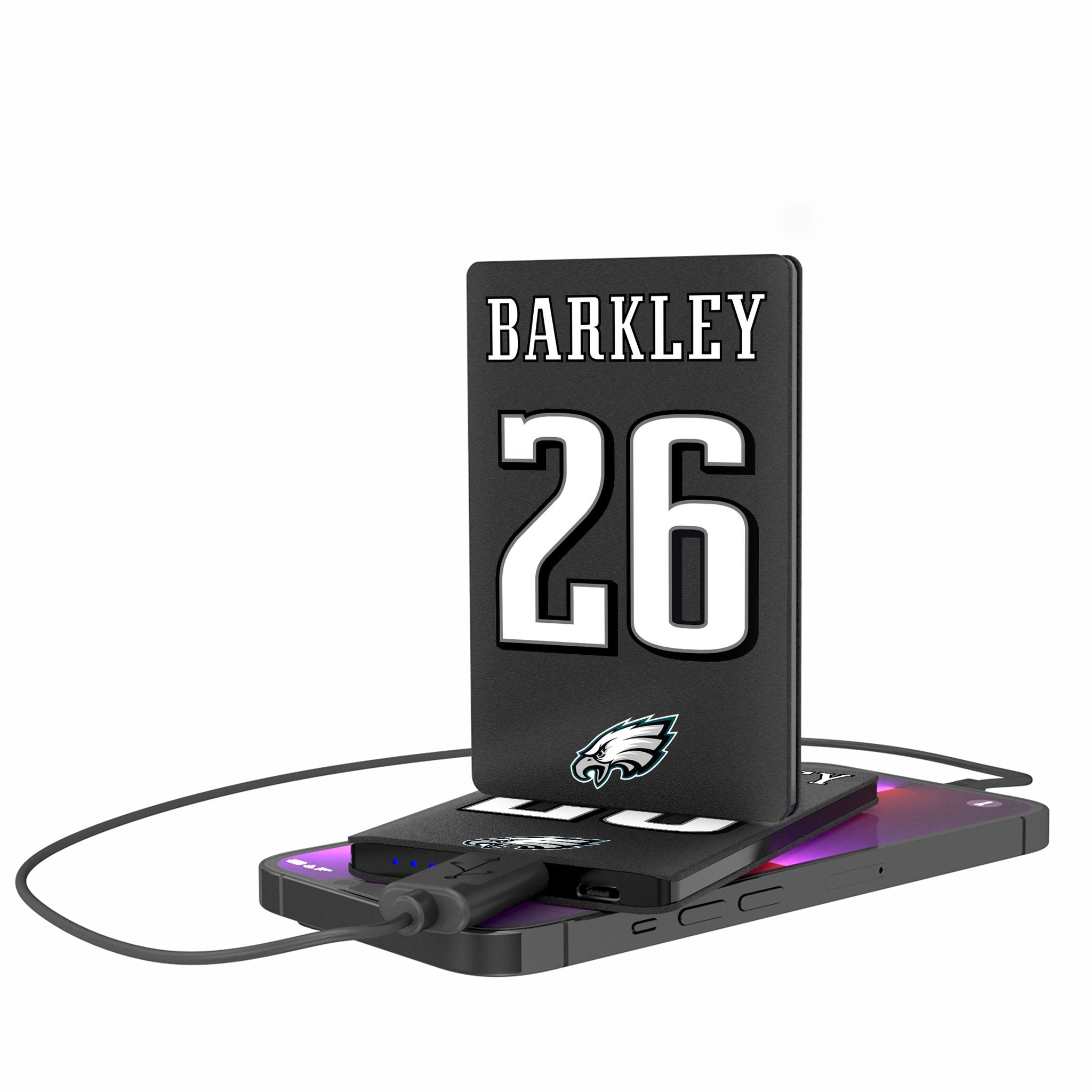 Saquon Barkley Philadelphia Eagles 26 Ready 2500mAh Credit Card Powerbank - Sports Gifts, Sports Memorabilia, Sports Collectibles, Fan Shop