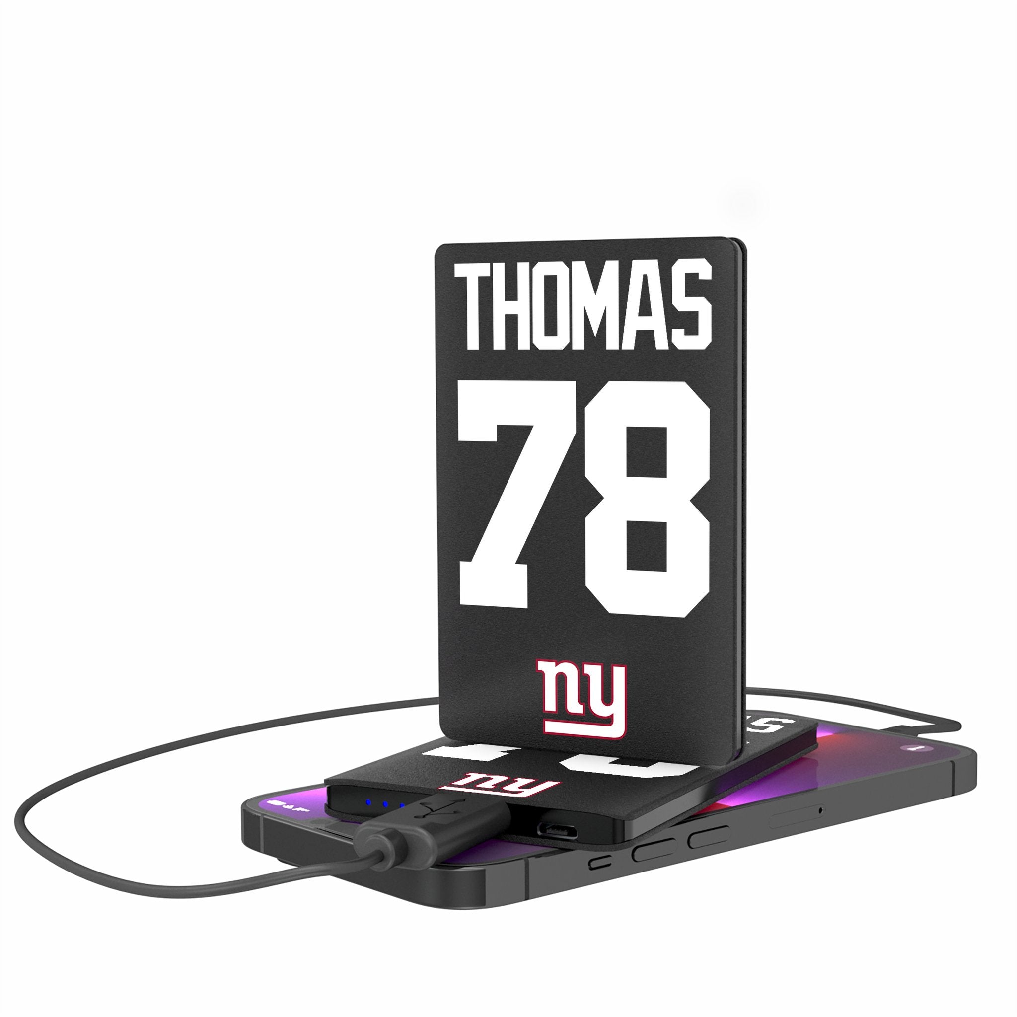 Andrew Thomas New York Giants 78 Ready 2500mAh Credit Card Powerbank - Sports Gifts, Sports Memorabilia, Sports Collectibles, Fan Shop