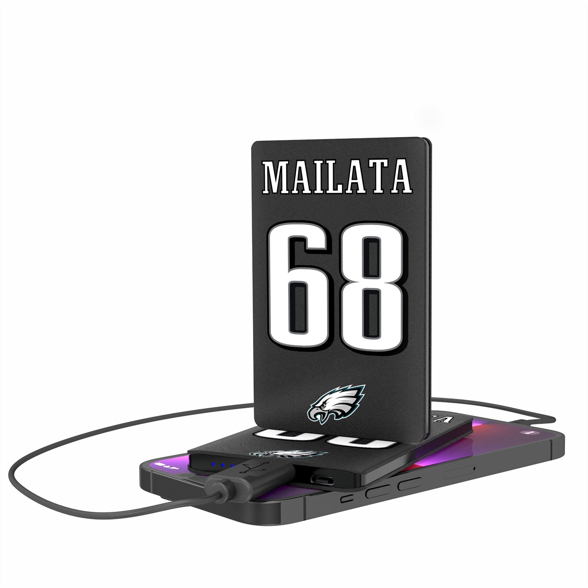 Jordan Mailata Philadelphia Eagles 68 Ready 2500mAh Credit Card Powerbank - Sports Gifts, Sports Memorabilia, Sports Collectibles, Fan Shop