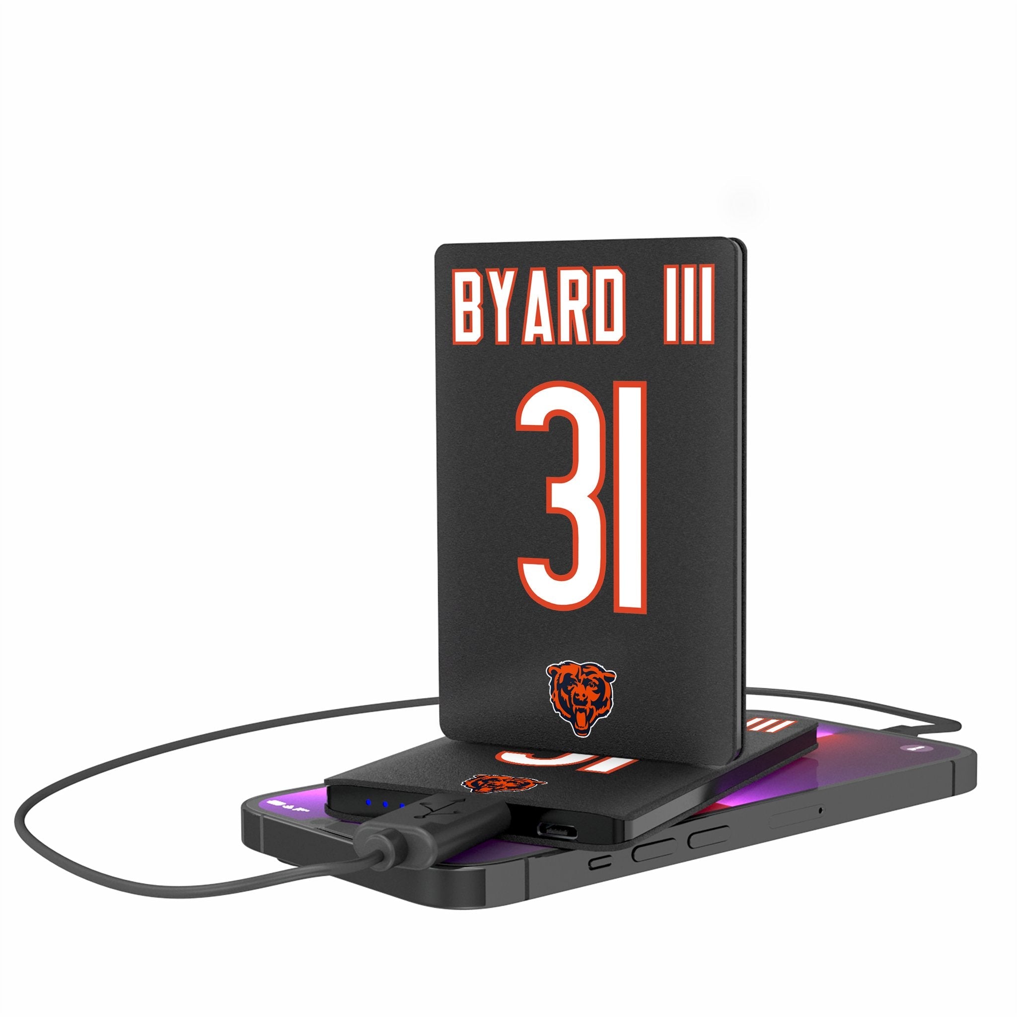 Kevin Byard III Chicago Bears 31 Ready 2500mAh Credit Card Powerbank - Sports Gifts, Sports Memorabilia, Sports Collectibles, Fan Shop