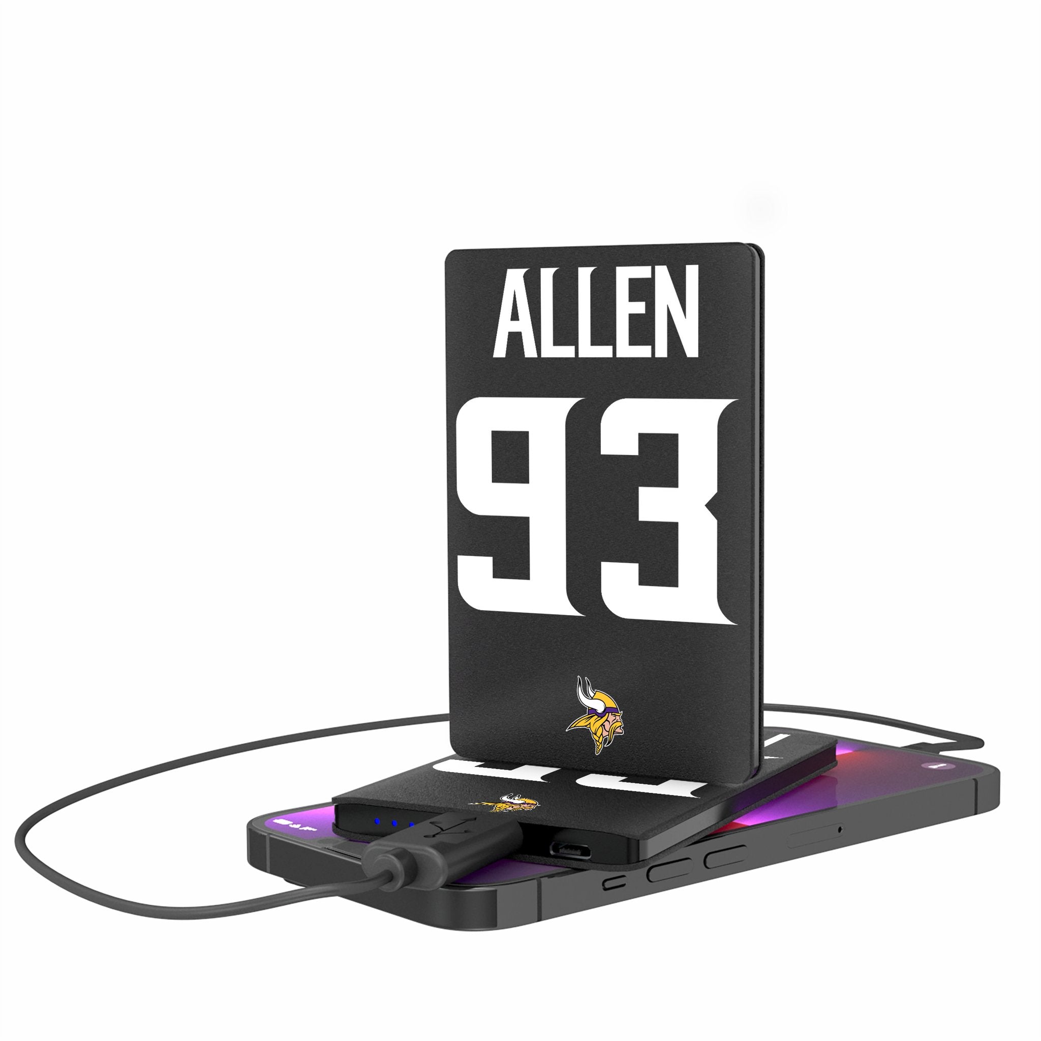 Jonathan Allen Minnesota Vikings 93 Game Tactic 2500mAh Credit Card Powerbank - Sports Gifts, Sports Memorabilia, Sports Collectibles, Fan Shop