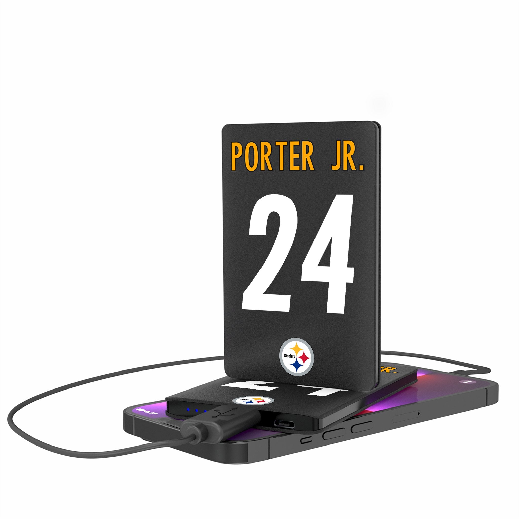 Joey Porter Jr. Pittsburgh Steelers 24 Ready 2500mAh Credit Card Powerbank - Sports Gifts, Sports Memorabilia, Sports Collectibles, Fan Shop