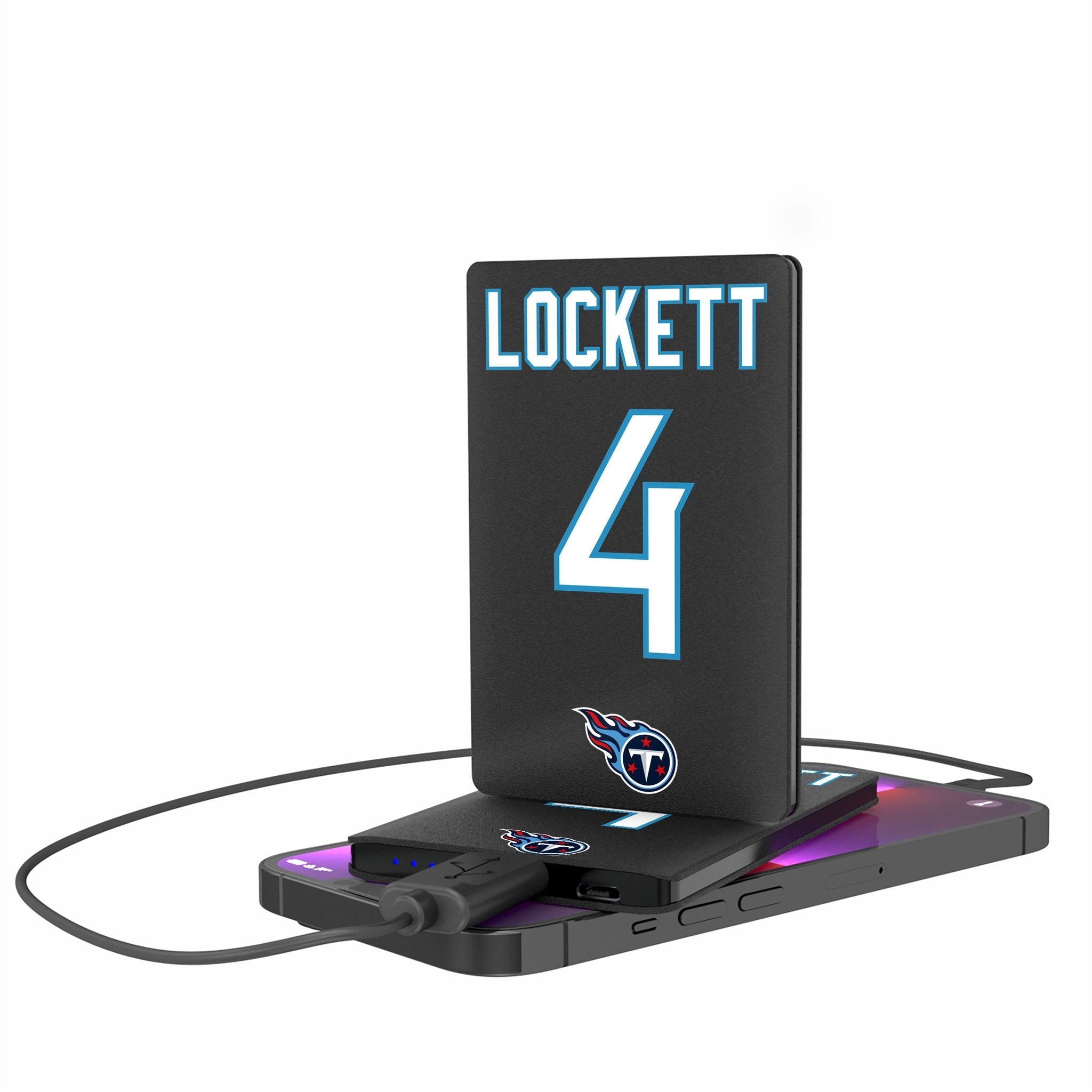 Tyler Lockett Tennessee Titans 4 Game Tactic 2500mAh Credit Card Powerbank - Sports Gifts, Sports Memorabilia, Sports Collectibles, Fan Shop