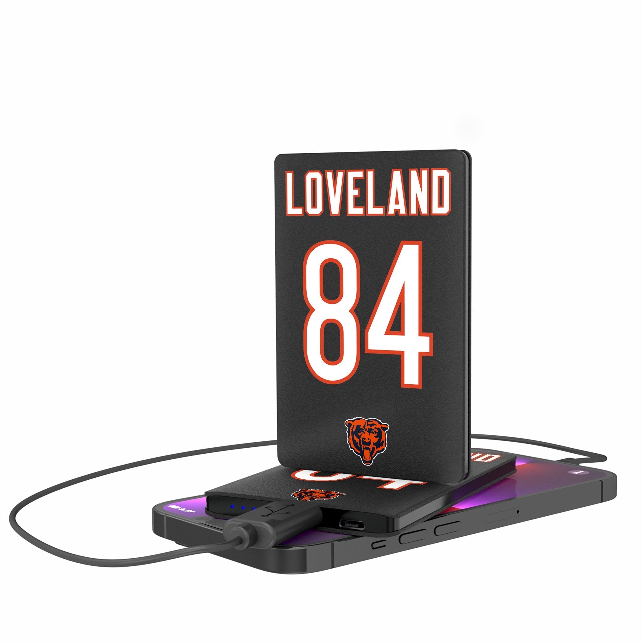Colston Loveland Chicago Bears 84 Game Tactic 2500mAh Credit Card Powerbank - Sports Gifts, Sports Memorabilia, Sports Collectibles, Fan Shop