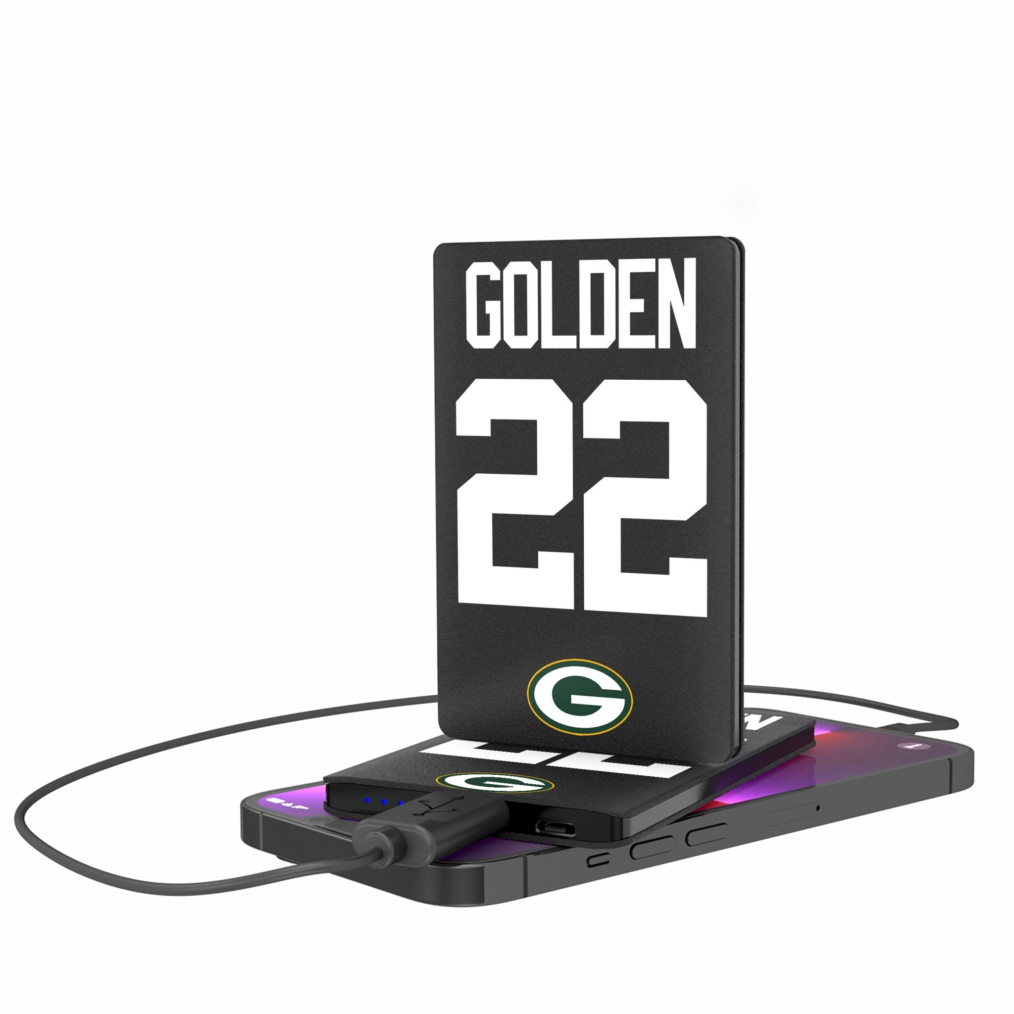 Matthew Golden Green Bay Packers 22 Game Tactic 2500mAh Credit Card Powerbank - Sports Gifts, Sports Memorabilia, Sports Collectibles, Fan Shop