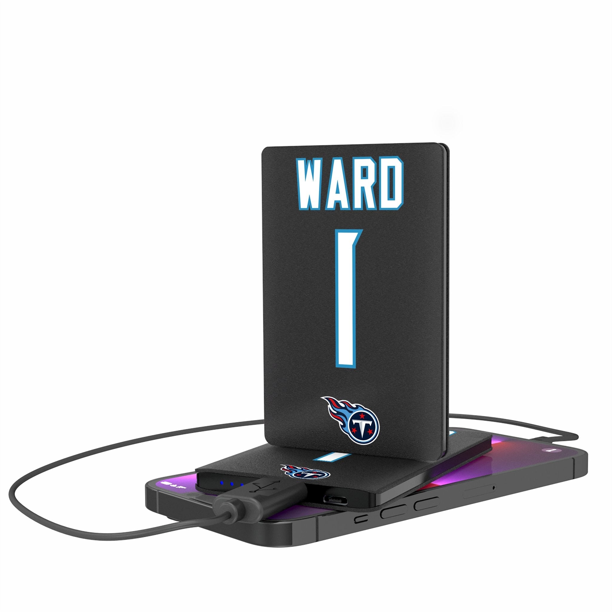 Cameron Ward Tennessee Titans 1 Game Tactic 2500mAh Credit Card Powerbank - Sports Gifts, Sports Memorabilia, Sports Collectibles, Fan Shop