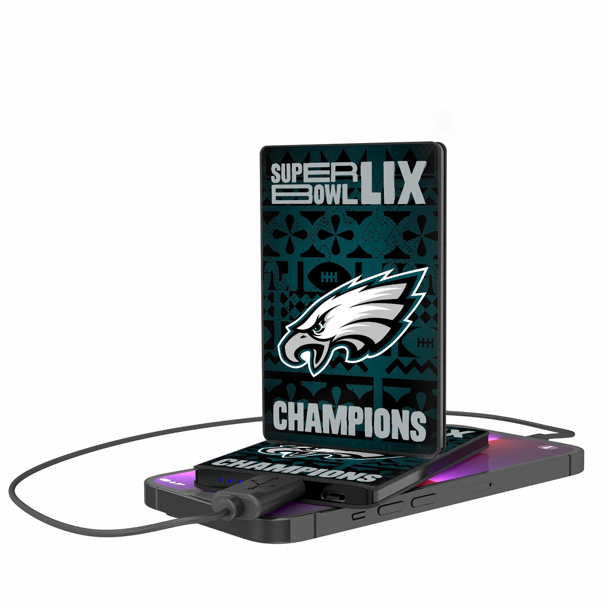 Philadelphia Eagles 2025 Super Bowl 2500mAh Credit Card Powerbank - Sports Gifts, Sports Memorabilia, Sports Collectibles, Fan Shop