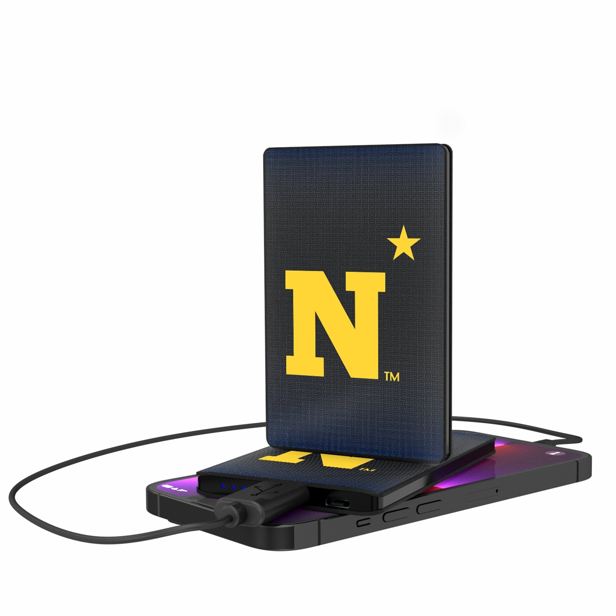United State Naval Academy Midshipmen Linen 2500mAh Credit Card Powerbank - Sports Gifts, Sports Memorabilia, Sports Collectibles, Fan Shop