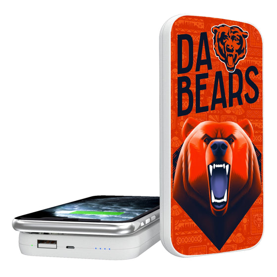Chicago Bears 2024 Illustrated Limited Edition 5000mAh Portable Wireless Charger-0