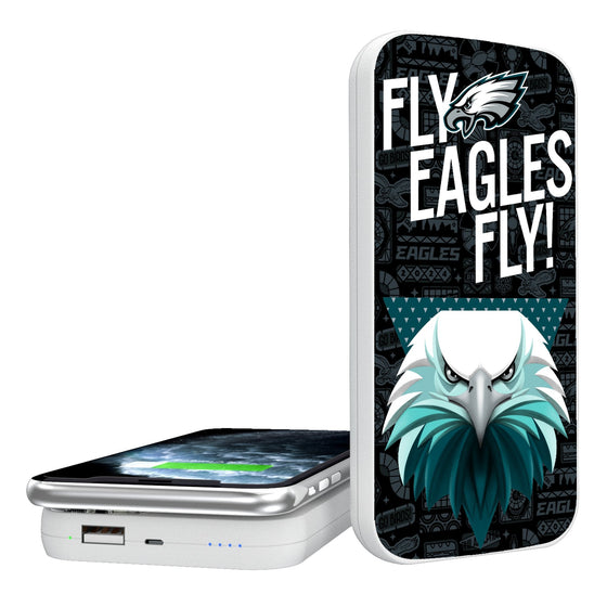 Philadelphia Eagles 2024 Illustrated Limited Edition 5000mAh Portable Wireless Charger-0