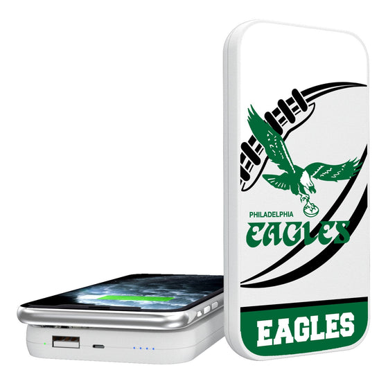 Philadelphia Eagles 1973-1995 Historic Collection Passtime 5000mAh Portable Wireless Charger - Sports Gifts, Sports Memorabilia, Sports Collectibles, Fan Shop